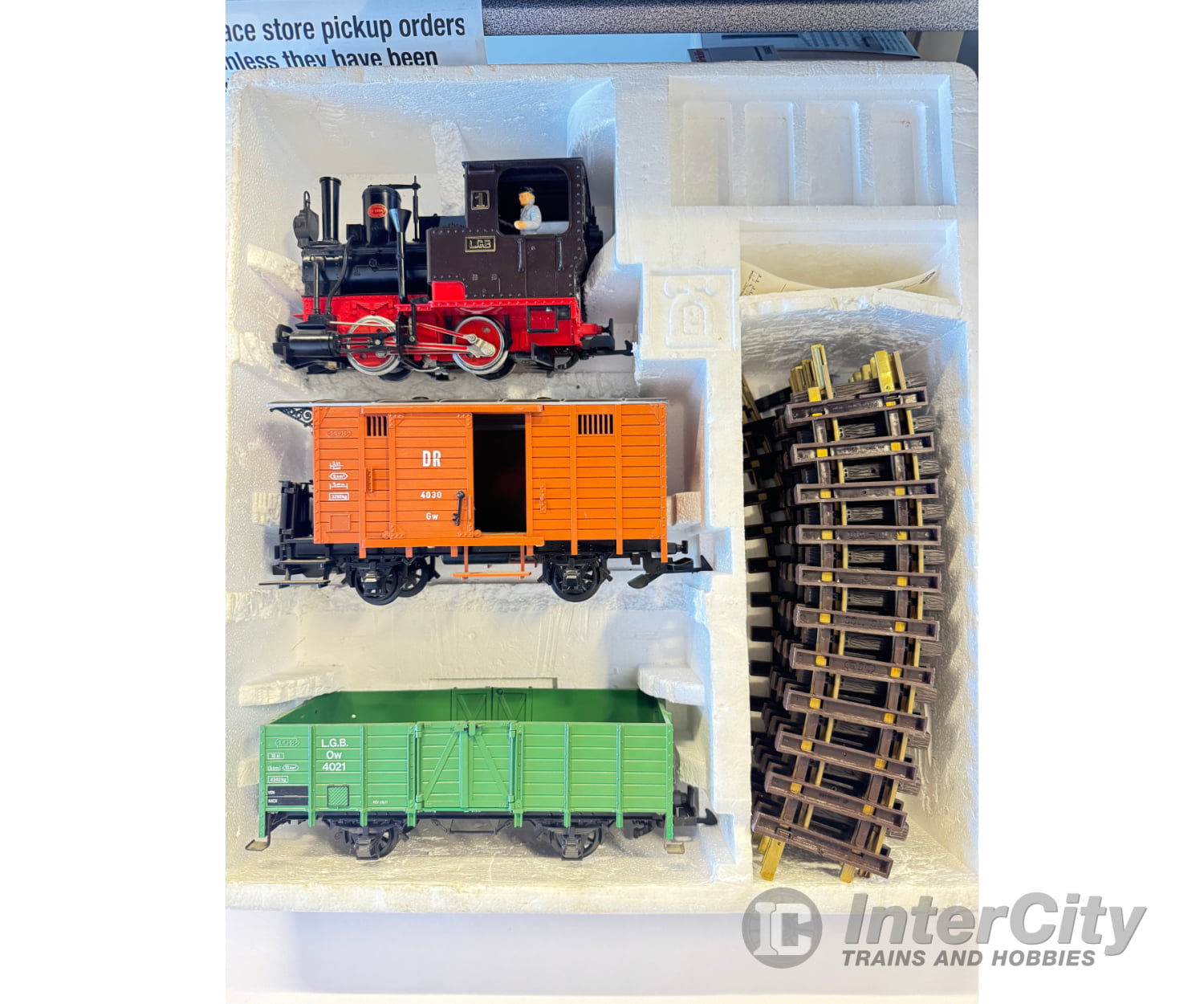 Lgb 20401 G 2 Axle Steam Locomotive With Freight Cars Starter & Train Sets