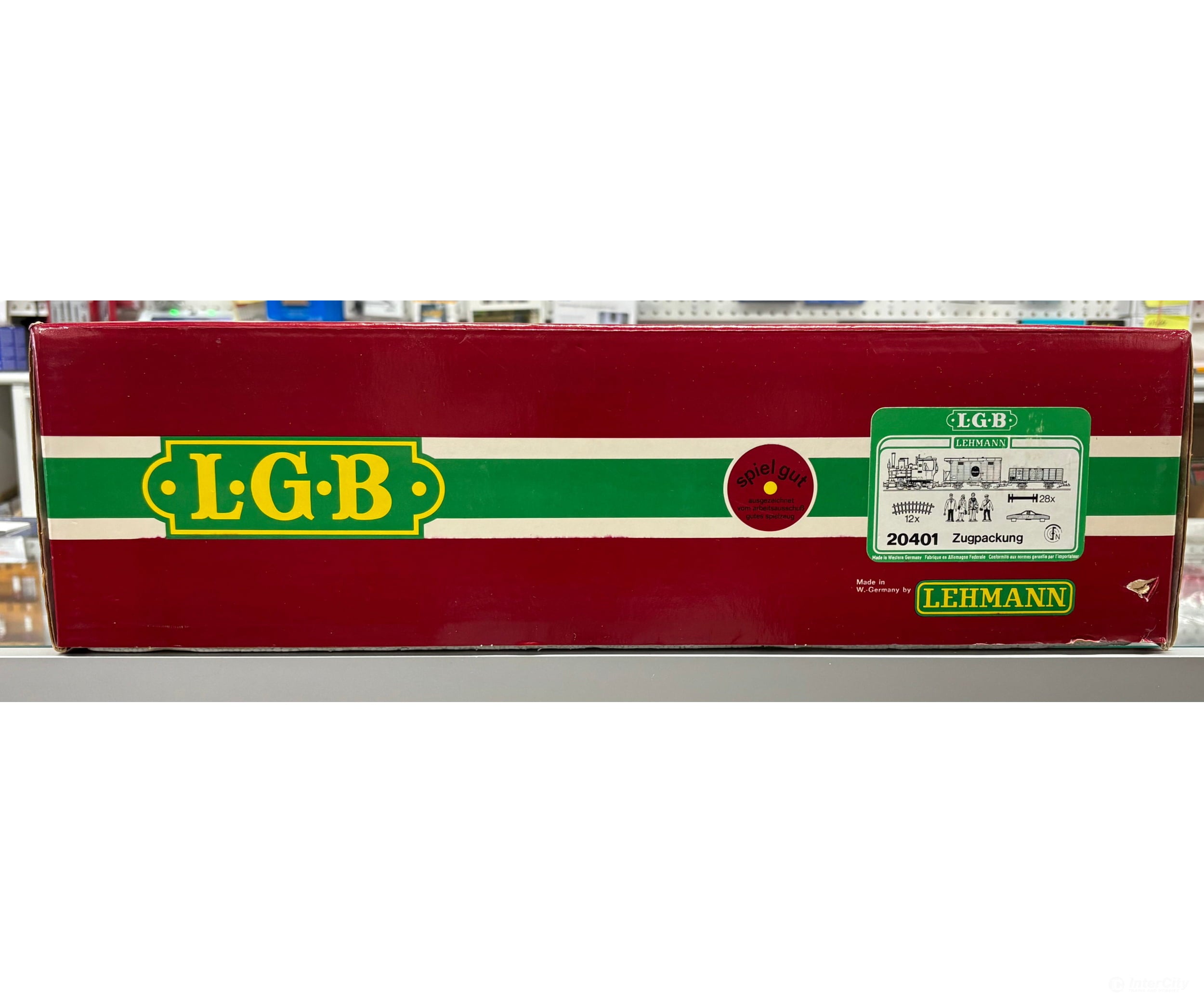 LGB 20401 G Starter Set with Steam Locomotive 2 Freight Cars Circle Track No Transformer - Starter & Train Sets