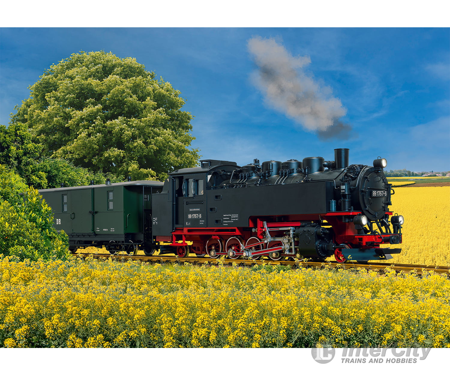 LGB 21484 G DR Steam Locomotive Road Number 99 1757-6 European Locomotives