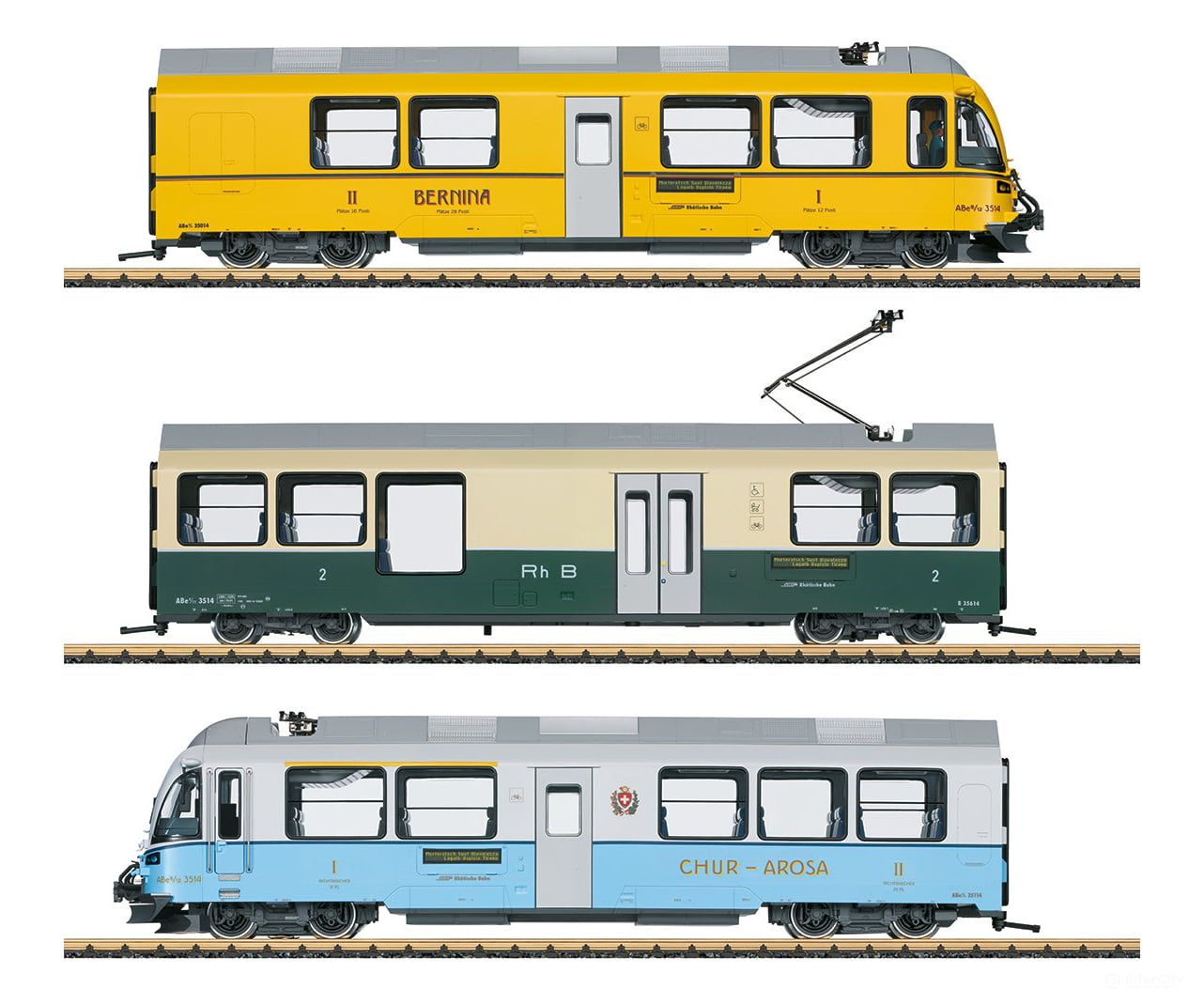 Lgb 22227 G Rhb Class Abe 8/12 ’Allegra’ Powered Rail Car Train European Locomotives