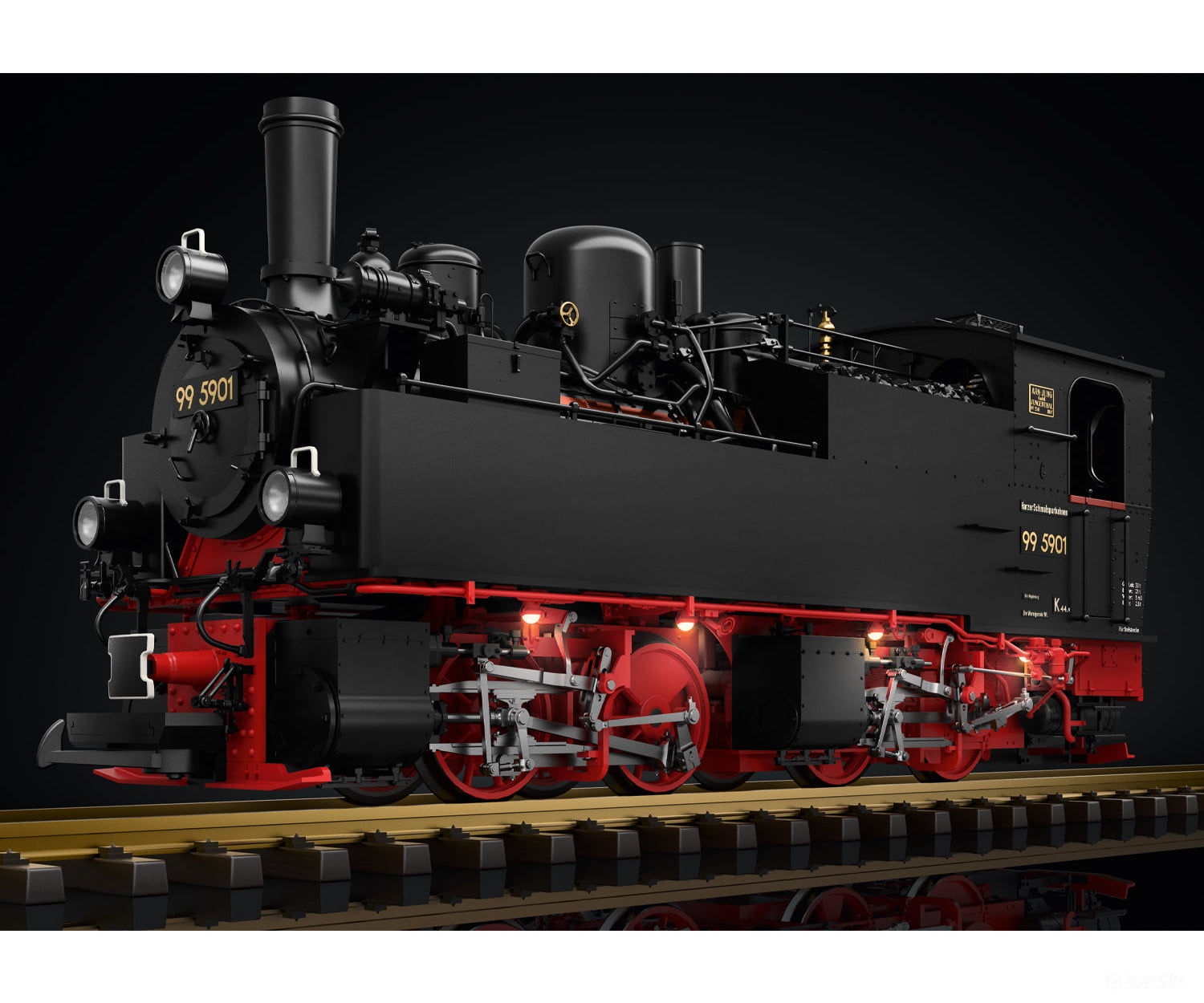 Lgb 26591 G Hsb Steam Locomotive Road Number 99 5901 European Locomotives