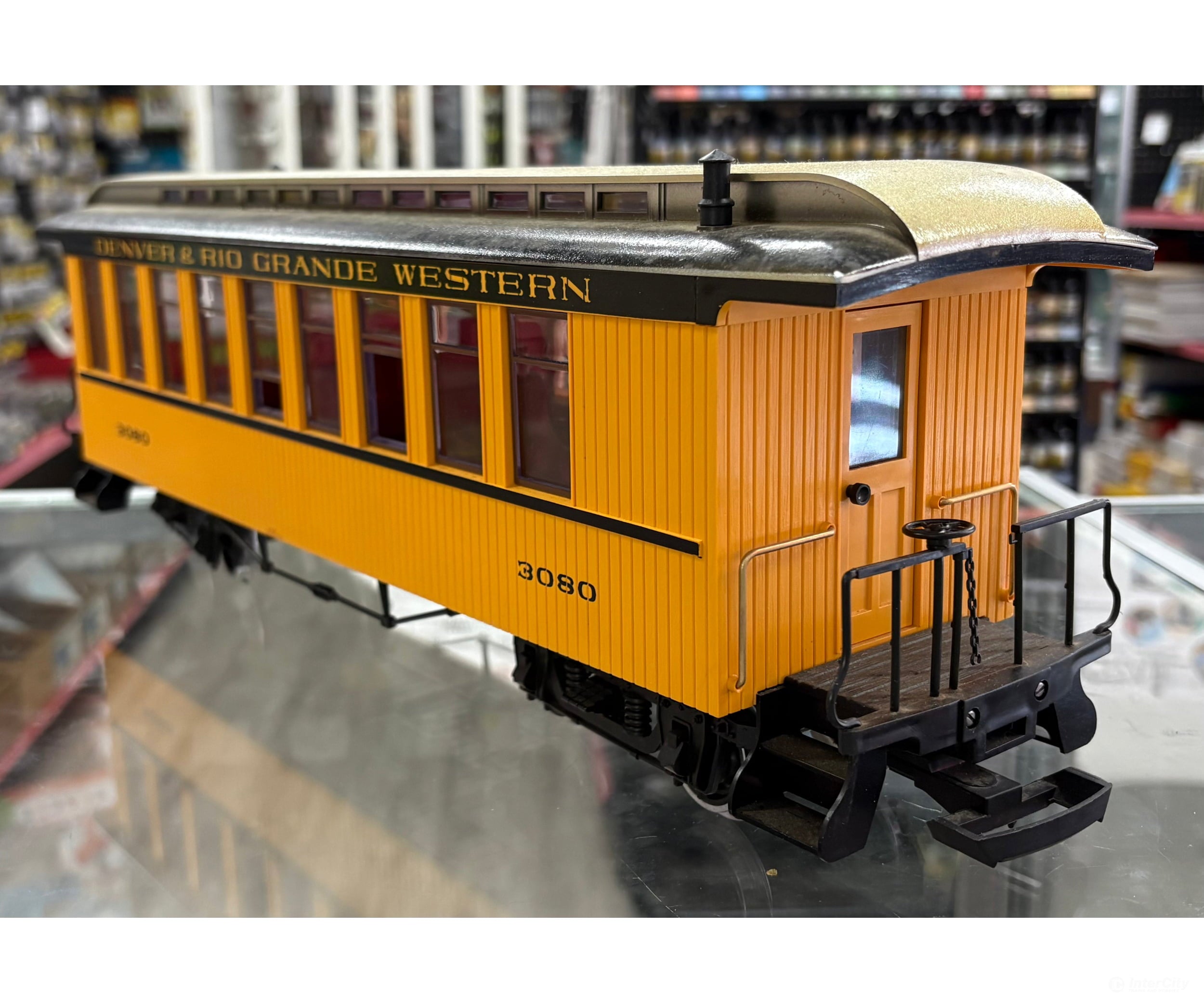LGB 3080 G Passenger Coach Denver and Rio Grande Western (DRGW) 3080 - Passenger Cars
