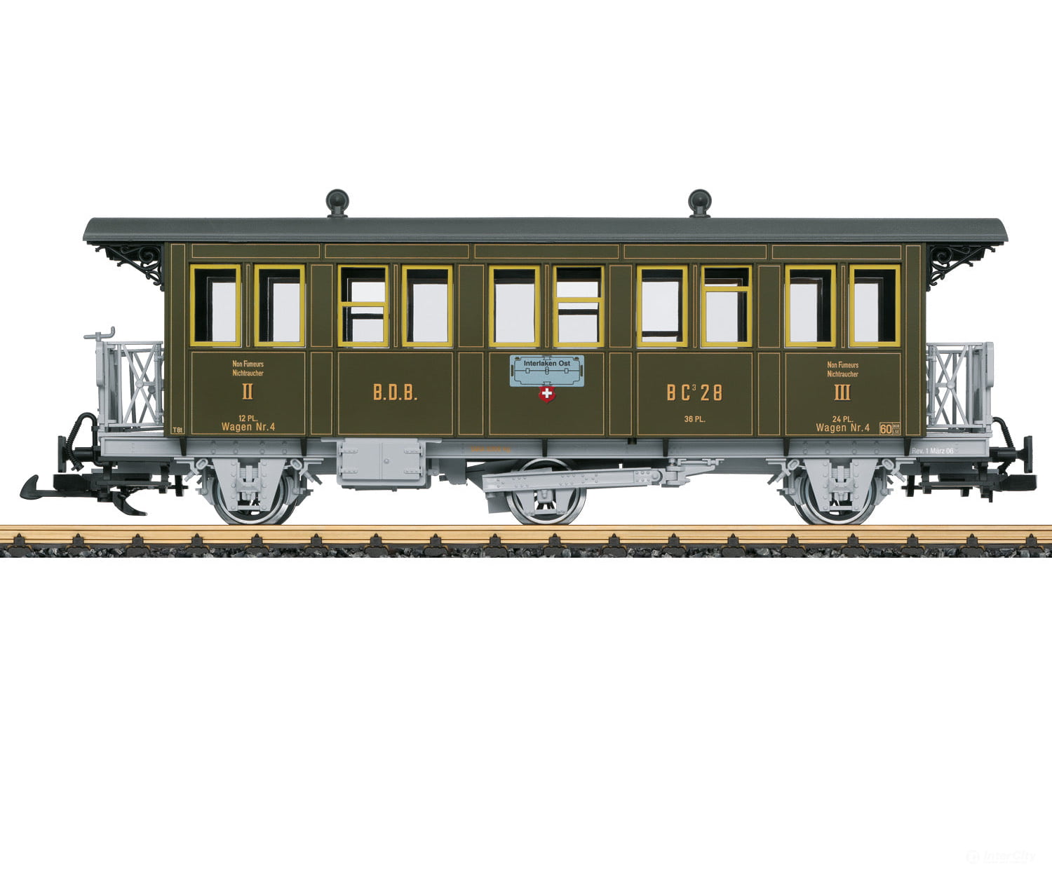 LGB 31331 BDB Passenger Car, Car Number BC 28 - Default Title (IC-LGB-31331)