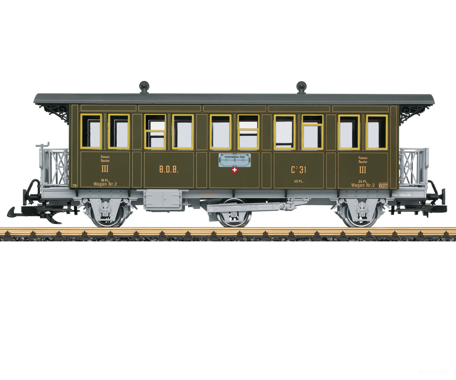 LGB 31332 BDB Passenger Car, Car Number C 31 - Default Title (IC-LGB-31332)