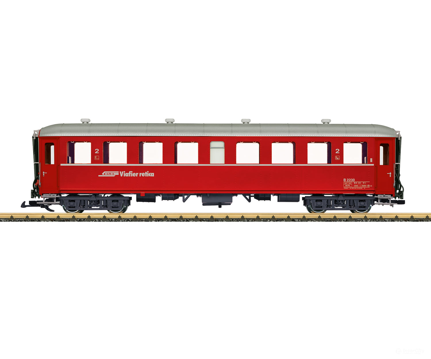 Lgb 31527 G Rhb Express Train Passenger Car 2Nd Class European Cars