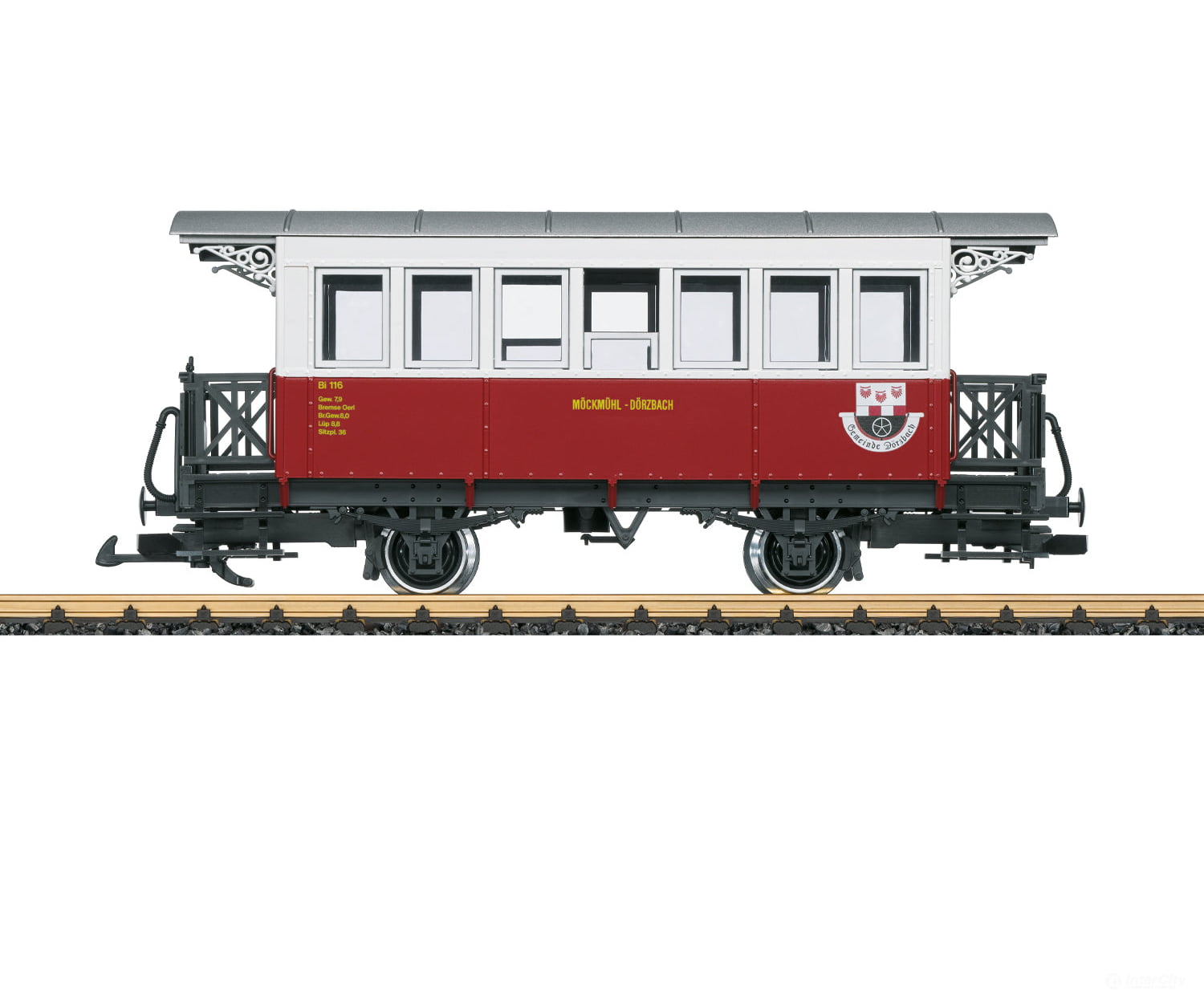 LGB 33205 G Jagsttal Railroad Passenger Car No. 116 European Passenger Cars