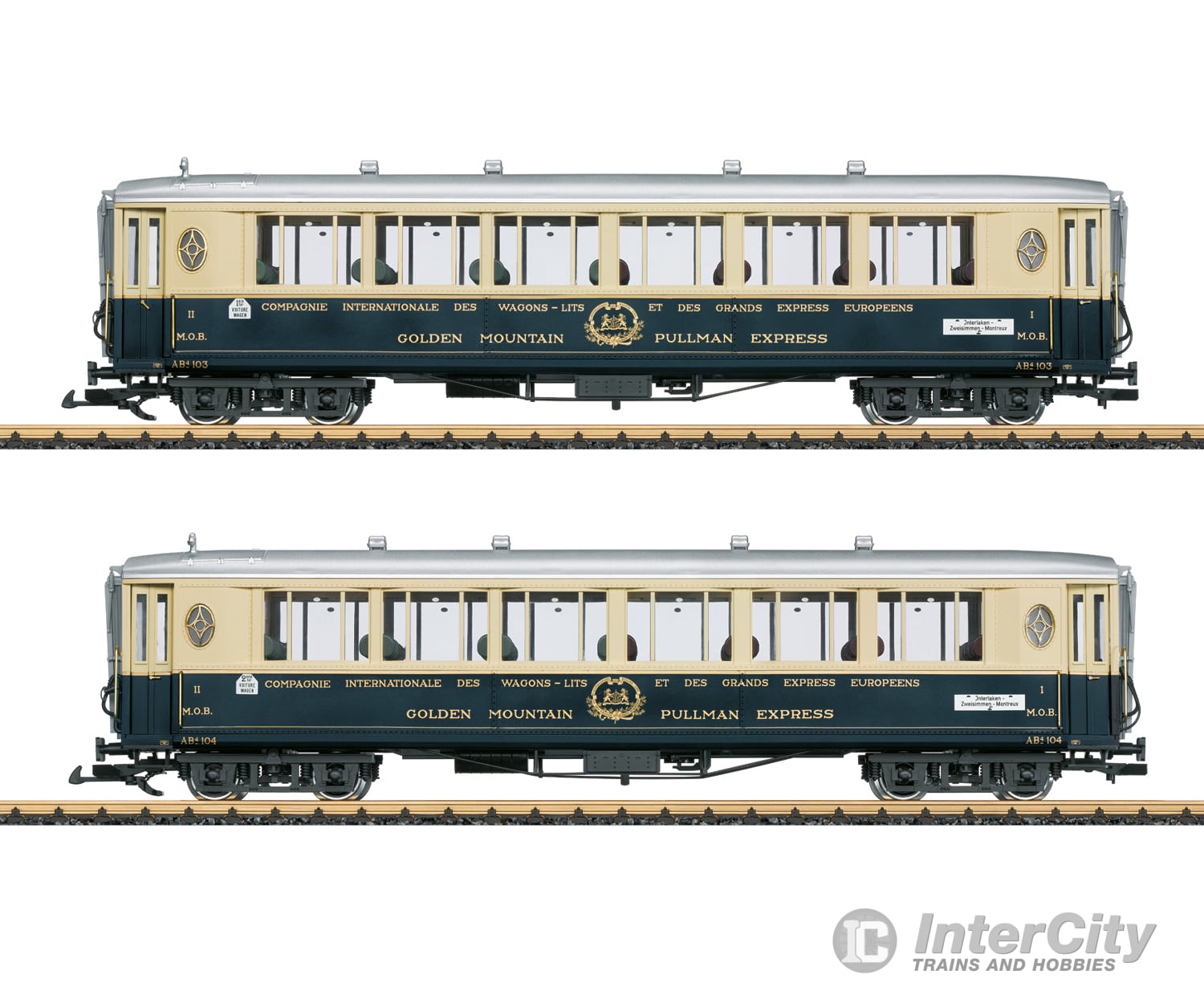 LGB 36660 G ’Golden Mountain Pullman Express’ Passenger Car Set 1 European Passenger Cars