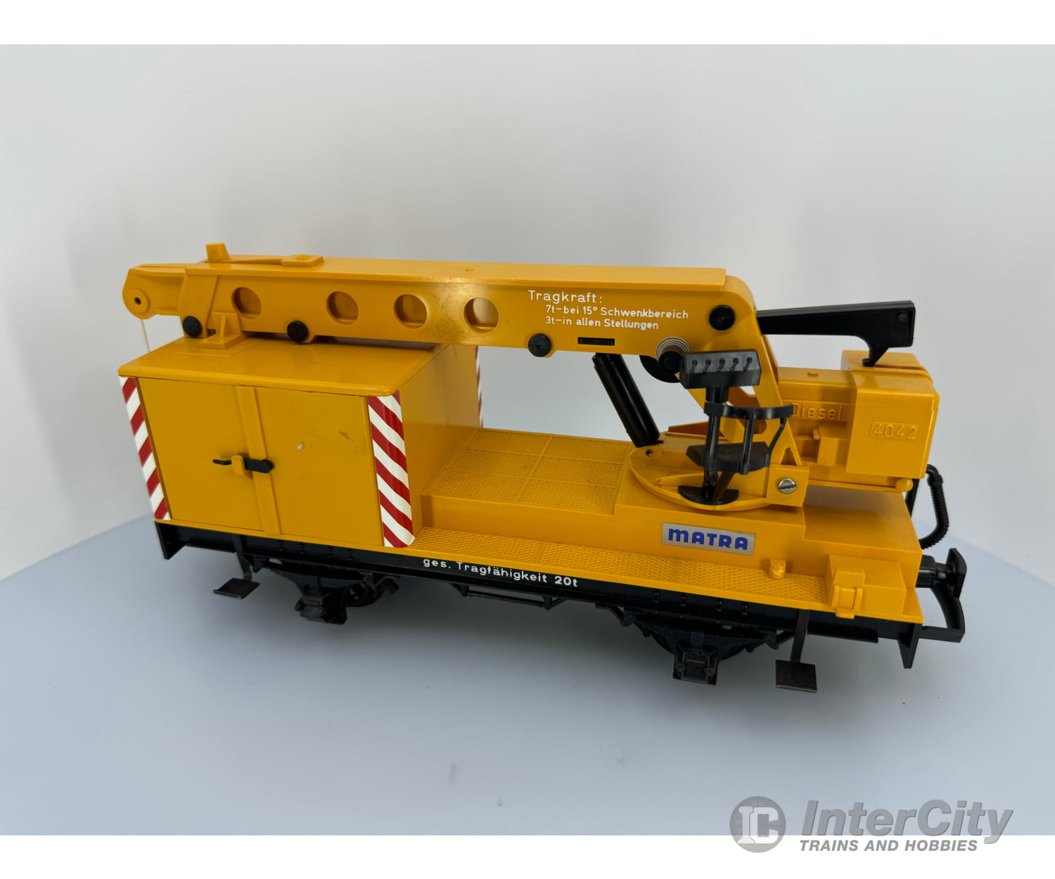 Lgb 4042 G Db Mantra Yellow 20 Ton Construction Crane European Freight Cars