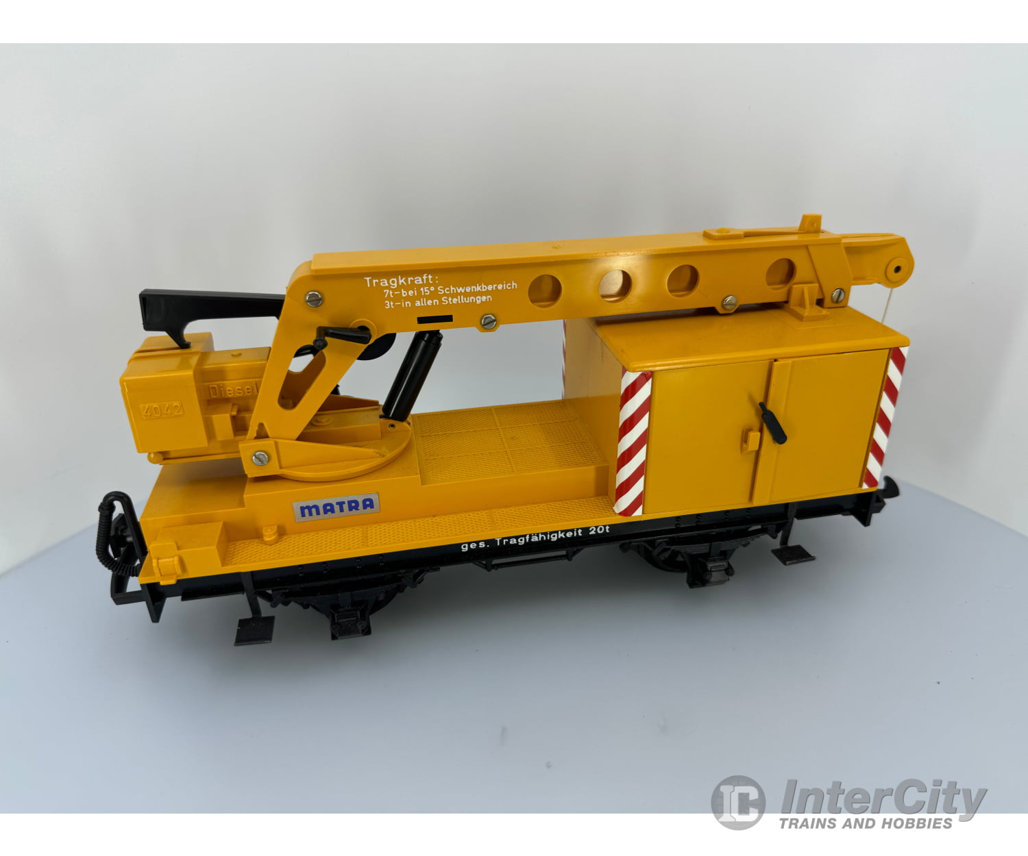 Lgb 4042 G Db Mantra Yellow 20 Ton Construction Crane European Freight Cars