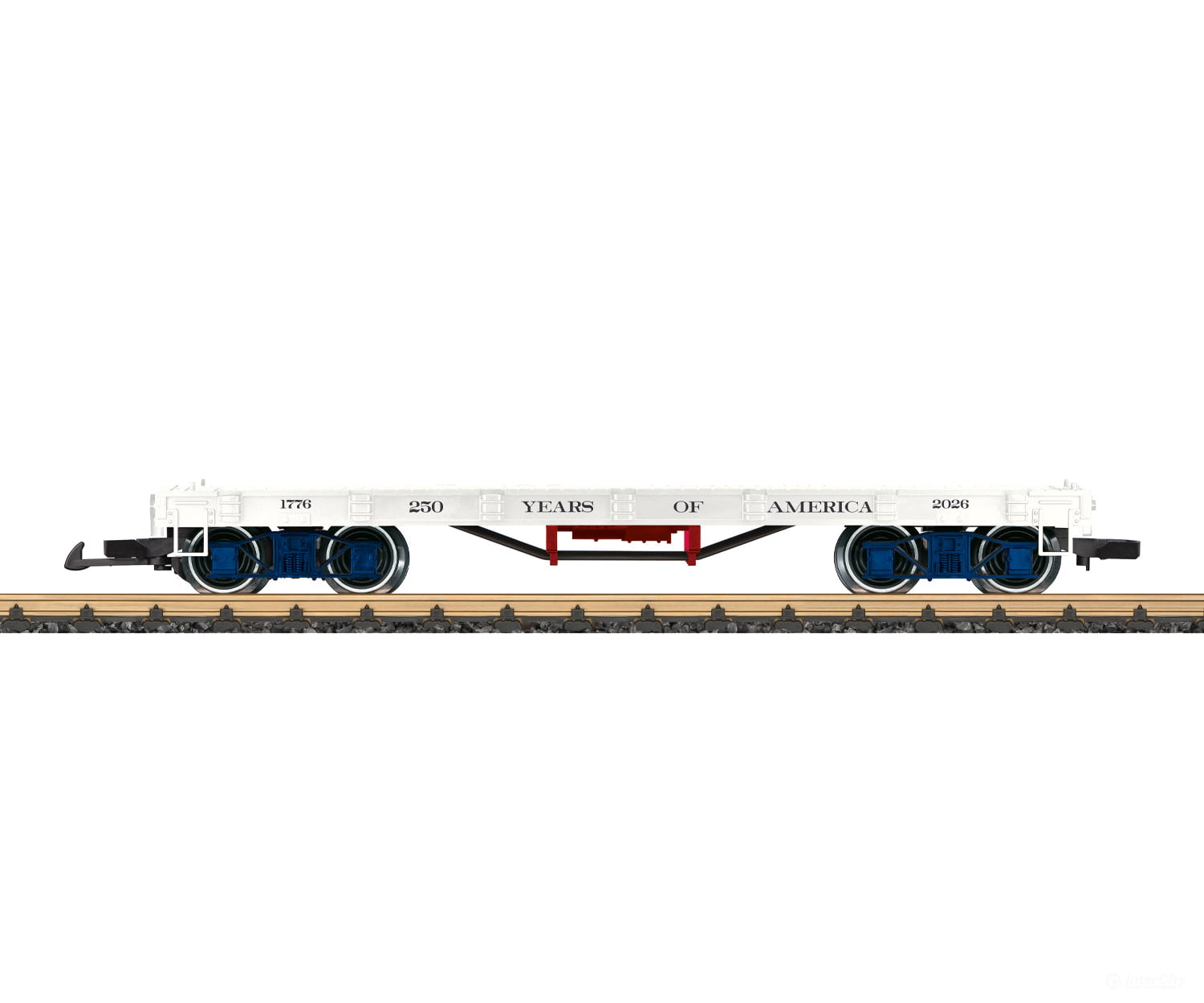 LGB 40598 G Flat Car 250 Years of America European Freight Cars