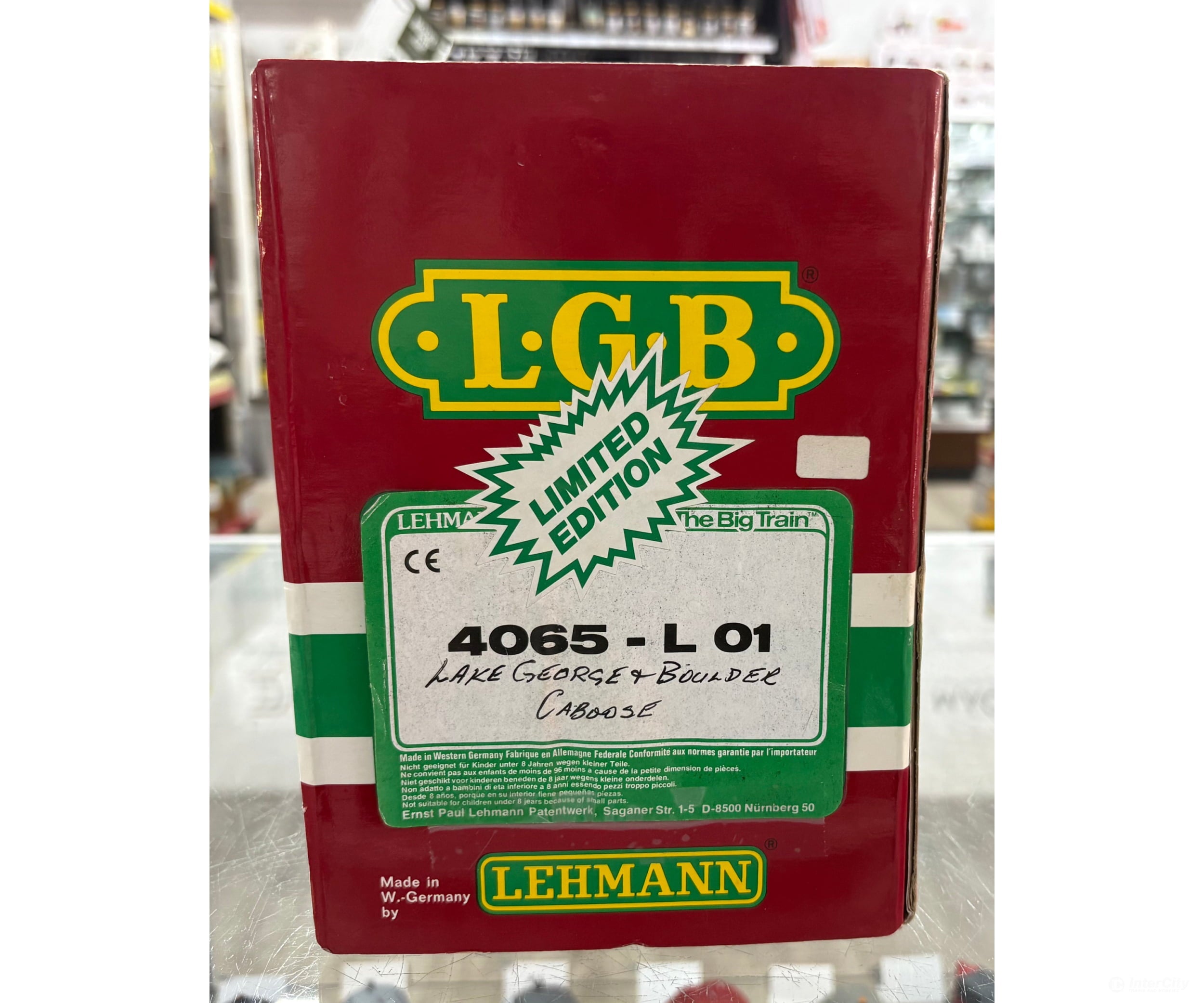 LGB 4065-L01 G Lake George & Boulder Caboose Limited Edition 4065 - Freight Cars