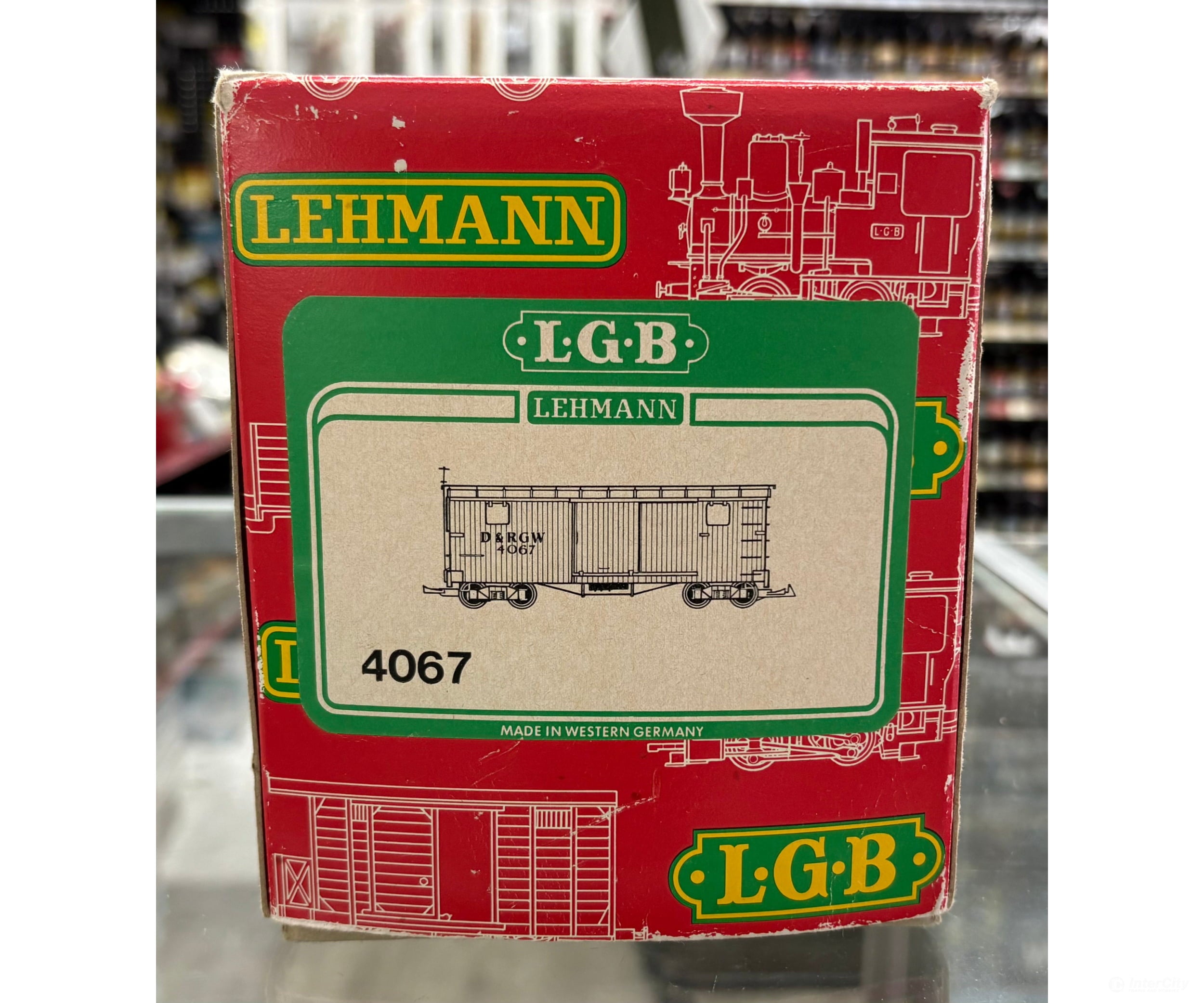 LGB 4067 G Box Car Southern Pacific (SP) 4067 - Freight Cars