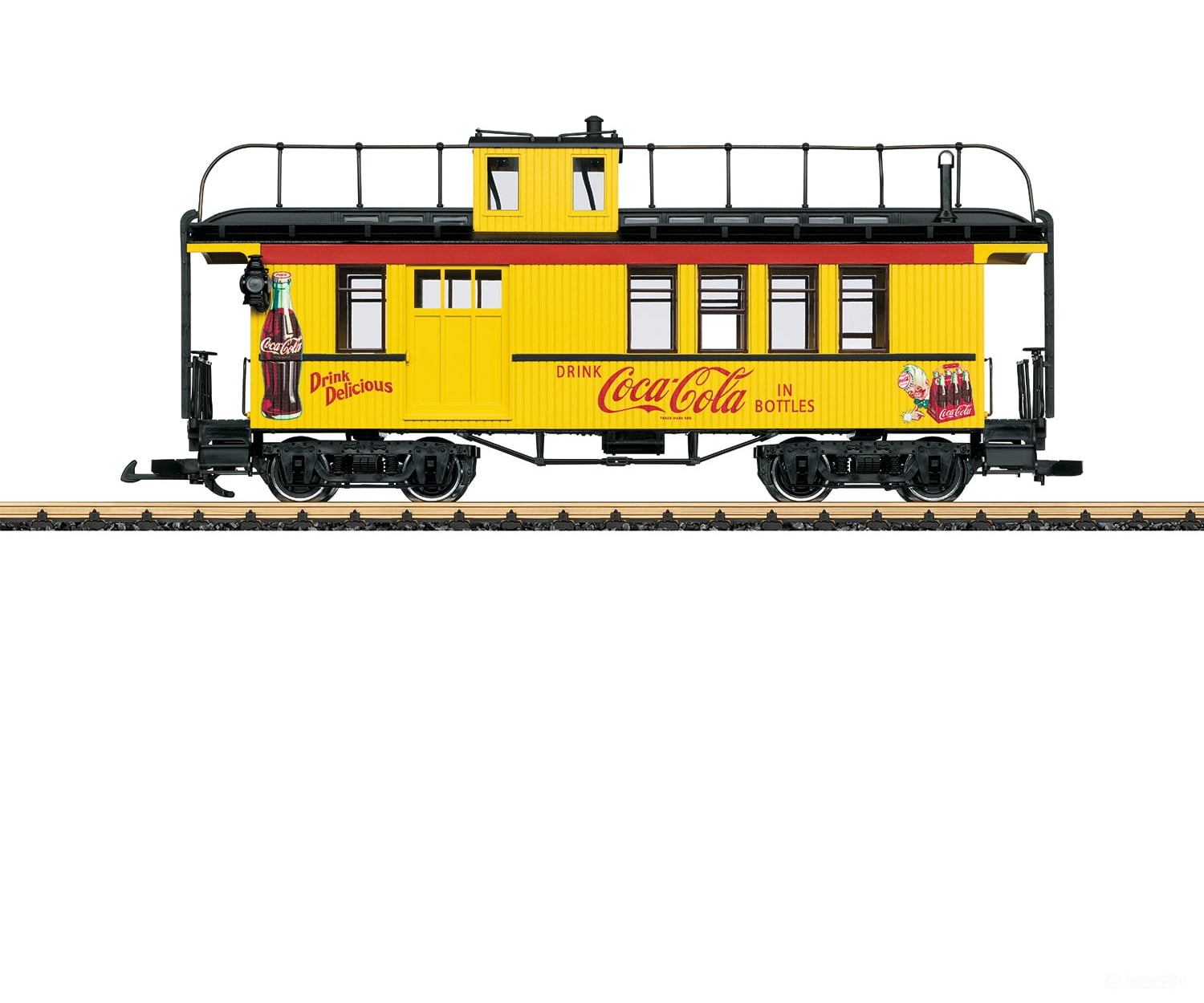 Lgb 40757 G Coca-Cola® Caboose Freight Cars