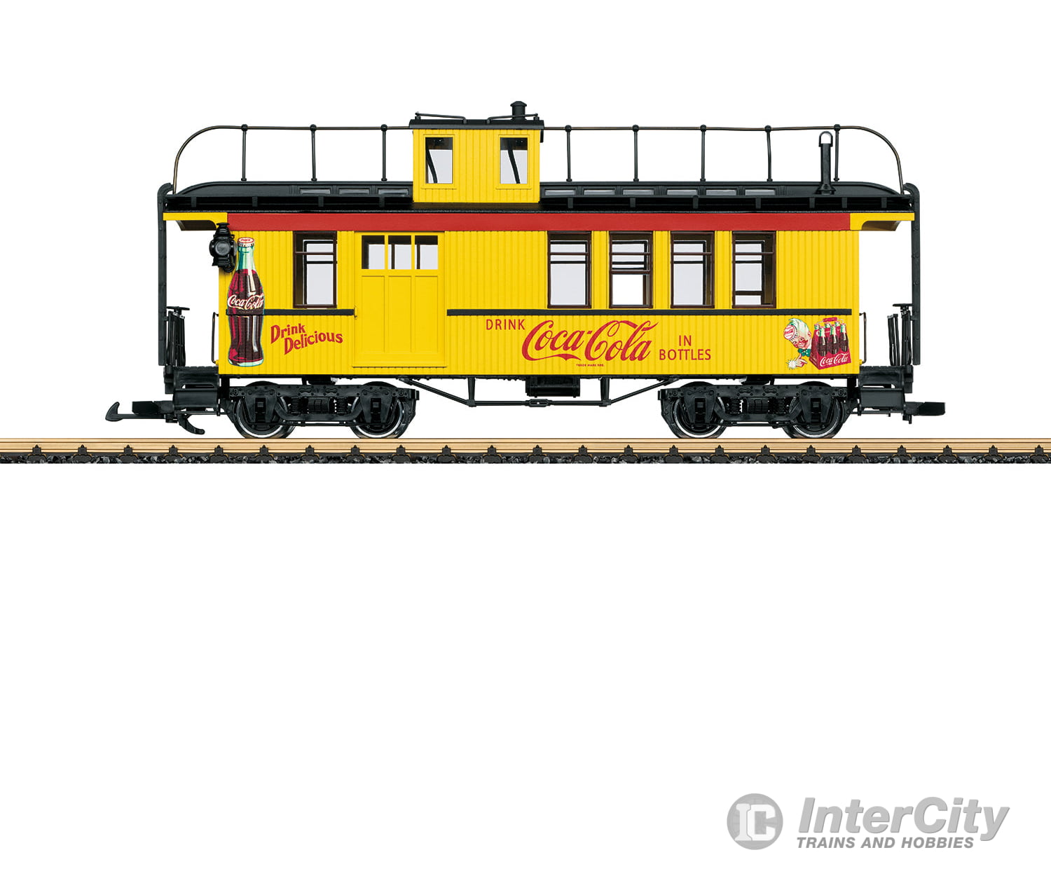 Lgb 40757 G Coca-Cola® Caboose Freight Cars