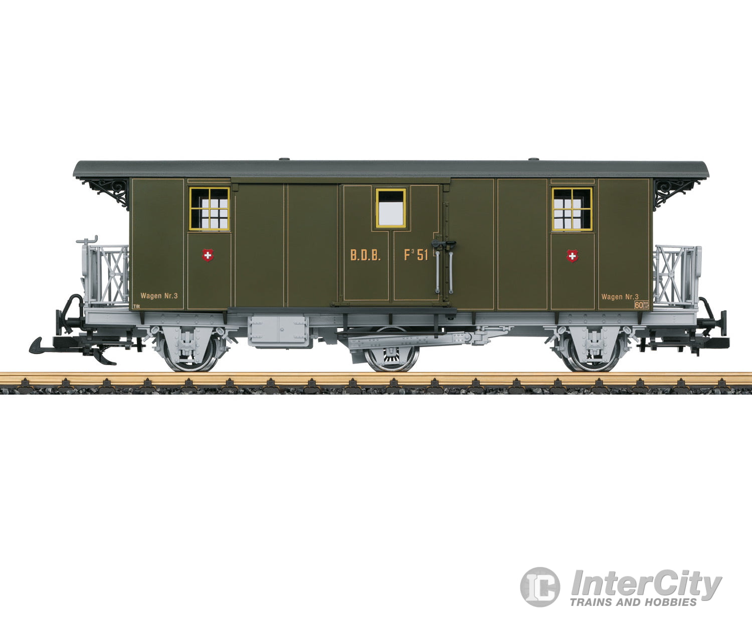 LGB 41331 BDB Baggage Car, Car Number F 51 - Default Title (IC-LGB-41331)