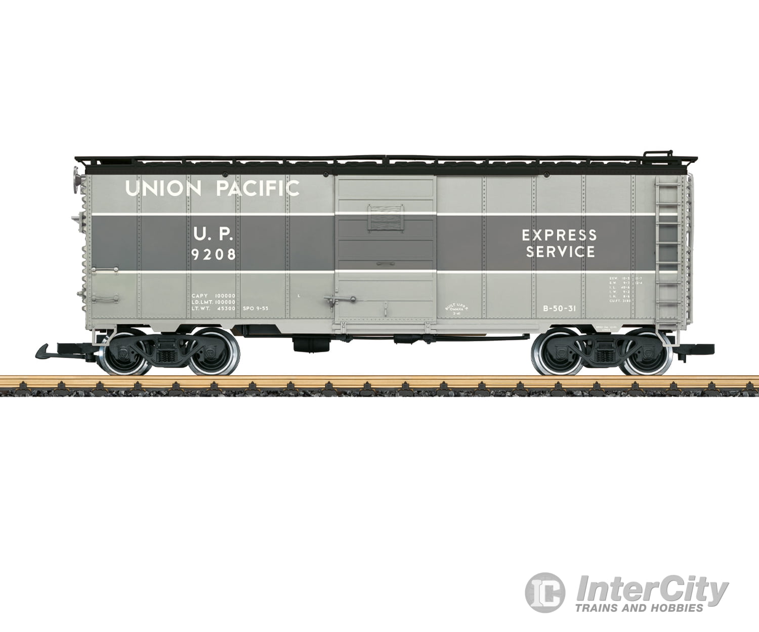 LGB 41918 G UP Express Service Steel Boxcar Freight Cars