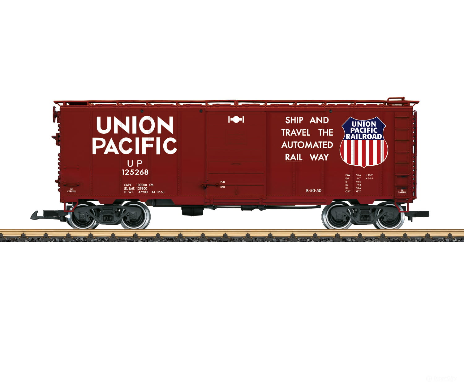 LGB 41919 G UP Steel Boxcar Freight Cars