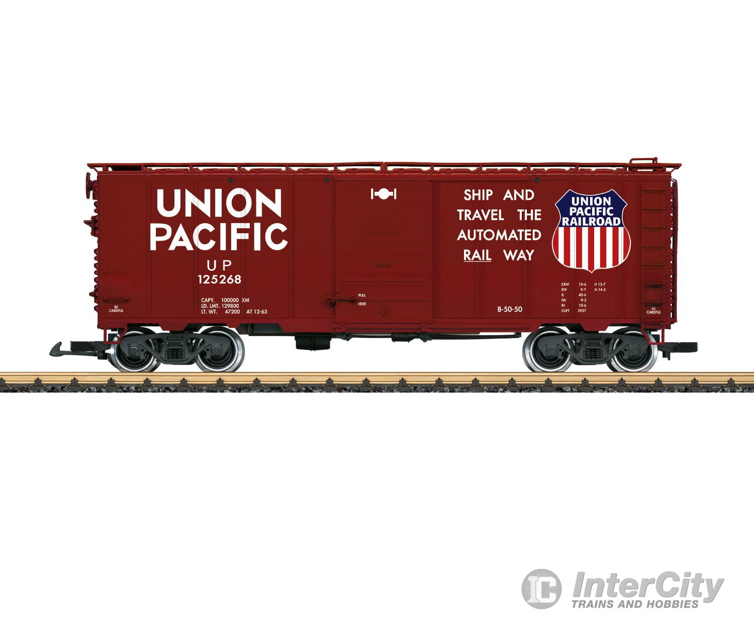 LGB 41919 G UP Steel Boxcar Freight Cars