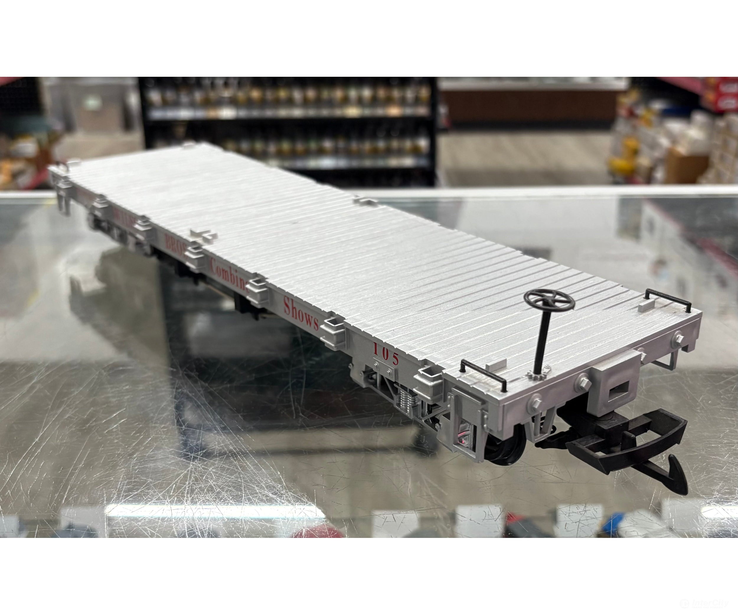 LGB 4260-DG G Wilson Bros Combined Shows Flat Car 105 - Freight Cars