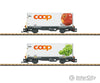 Lgb 45887 G Rhb ’Coop®’ Container Transport Car Set European Freight Cars