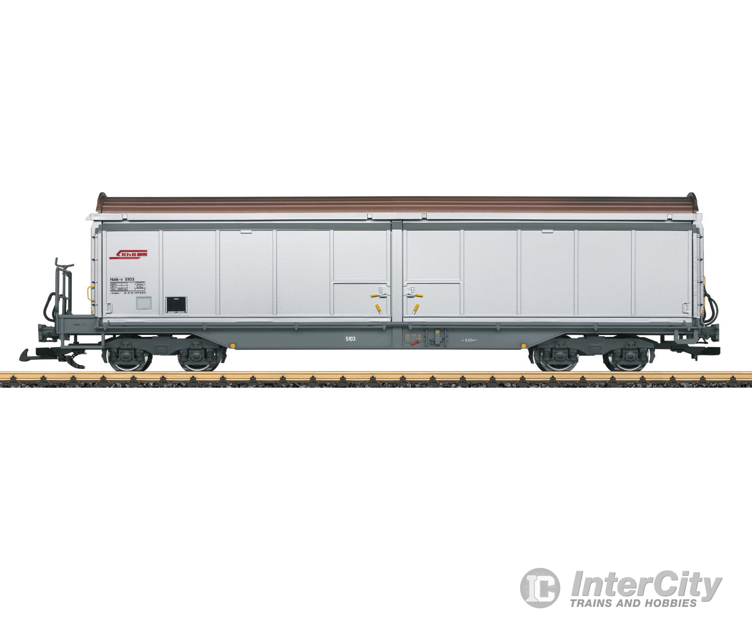 LGB 48575 RhB Type Haik-v Sliding Wall Boxcar - Default Title (IC-LGB-48575)