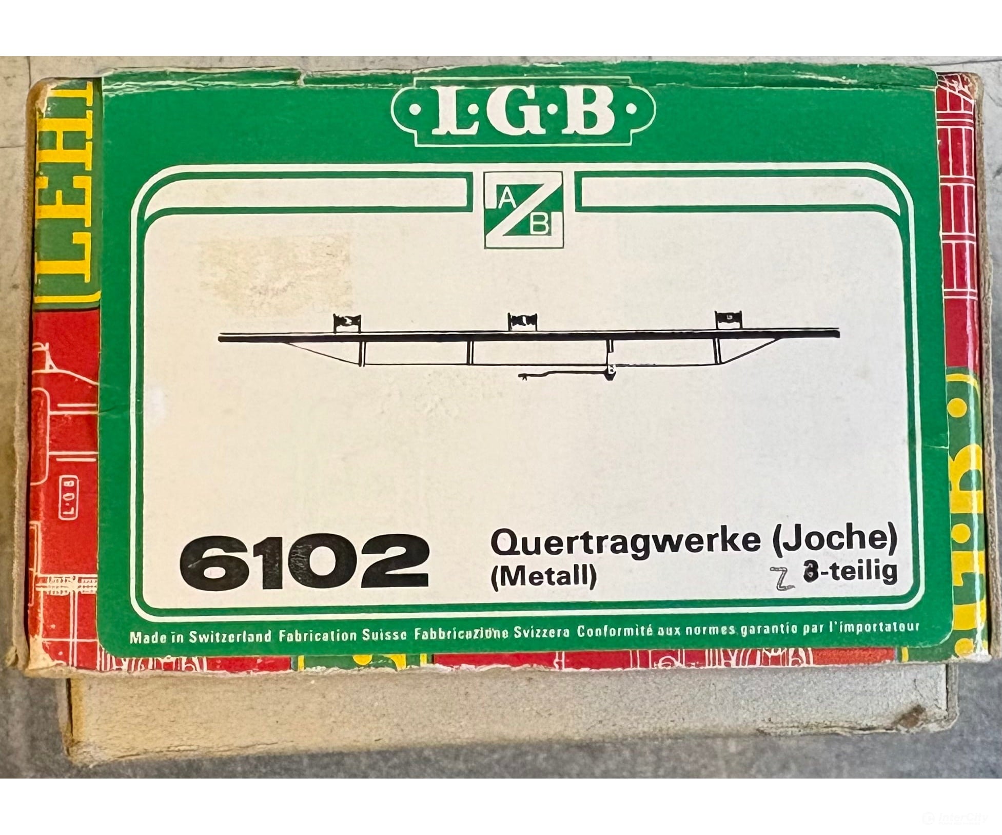 LGB 6102 G Catenary Cross Bars 2 Pack - Signals & Catenary
