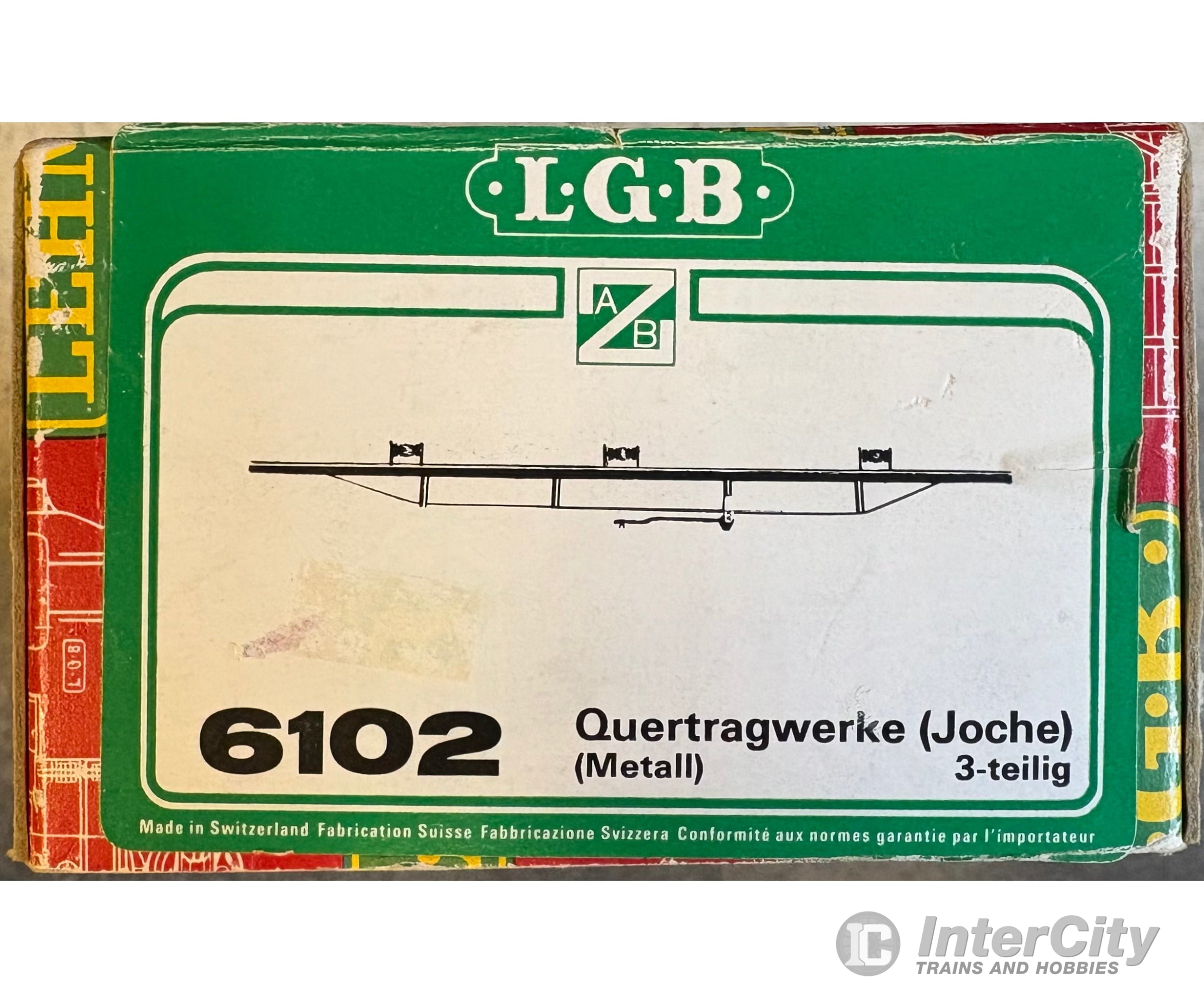 LGB 6102 G Catenary Cross Bars 3 Pack - Signals & Catenary
