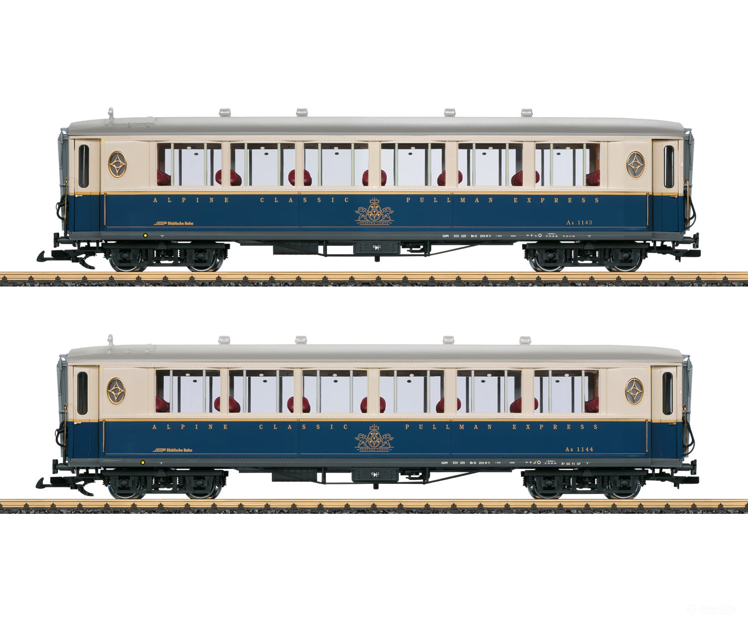 Lgb G 36659 Pullman Express Car Set European Passenger Cars