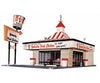 Life-Like Products HO 1394 Kentucky Fried Chicken(R) Drive-In - Kit - 8-3/8 x 4-1/4’’ 21.3 x 10.8cm - Structures