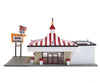Life-Like Products HO 1394 Kentucky Fried Chicken(R) Drive-In - Kit - 8-3/8 x 4-1/4’’ 21.3 x 10.8cm - Structures