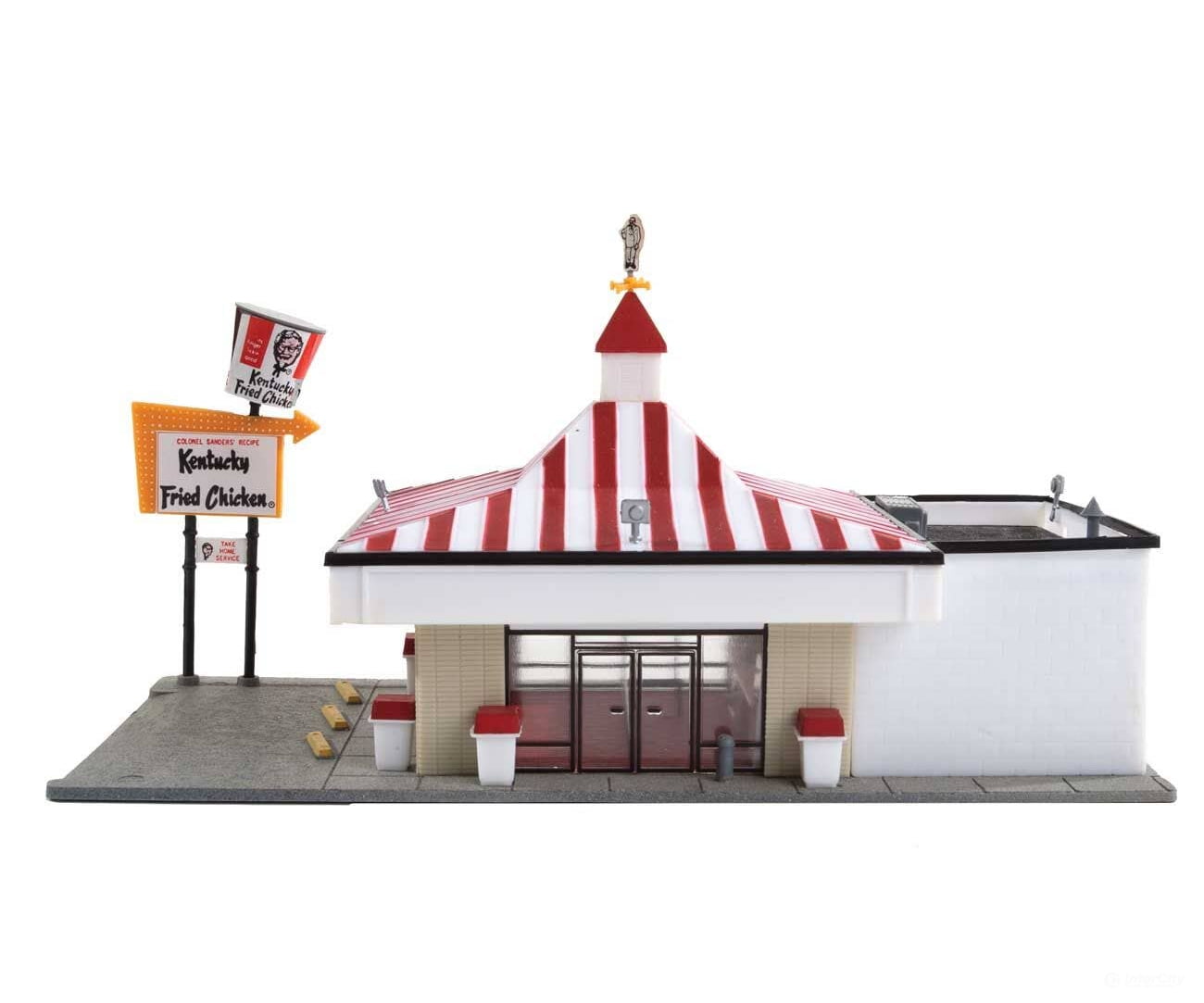 Life-Like Products HO 1394 Kentucky Fried Chicken(R) Drive-In - Kit - 8-3/8 x 4-1/4’’ 21.3 x 10.8cm - Structures