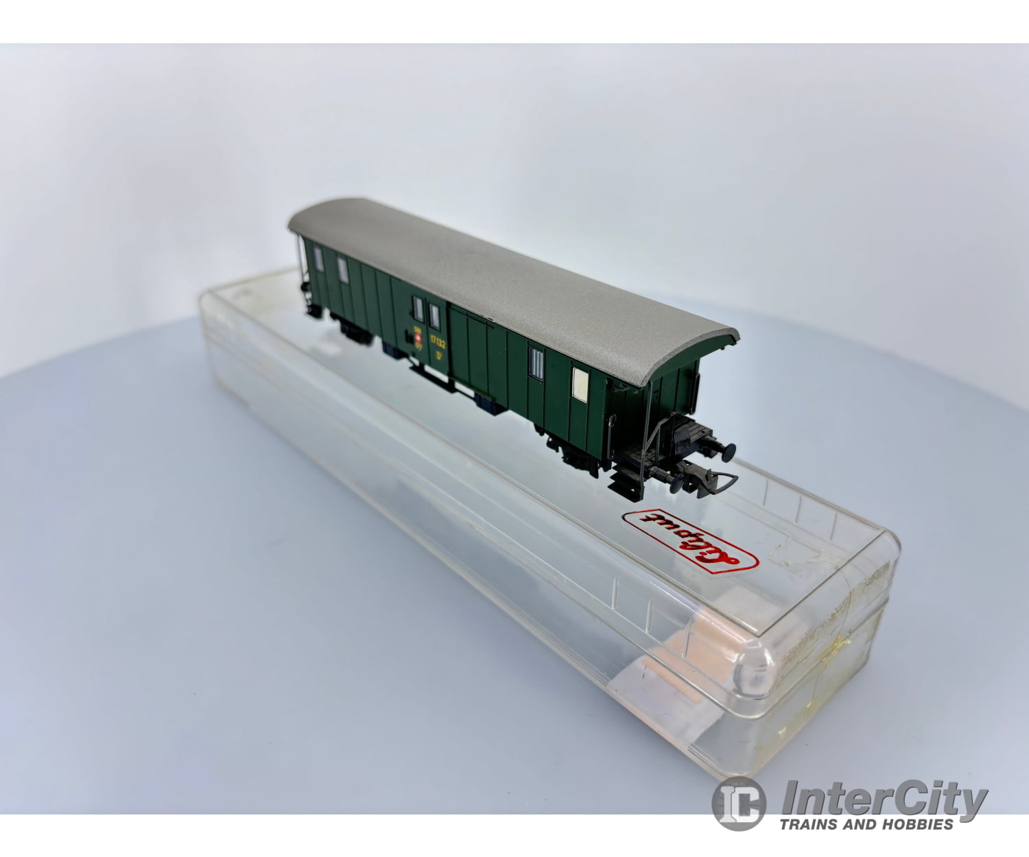 Liliput 27550 Ho Swiss Baggage Car #17132 No Box European Freight Cars