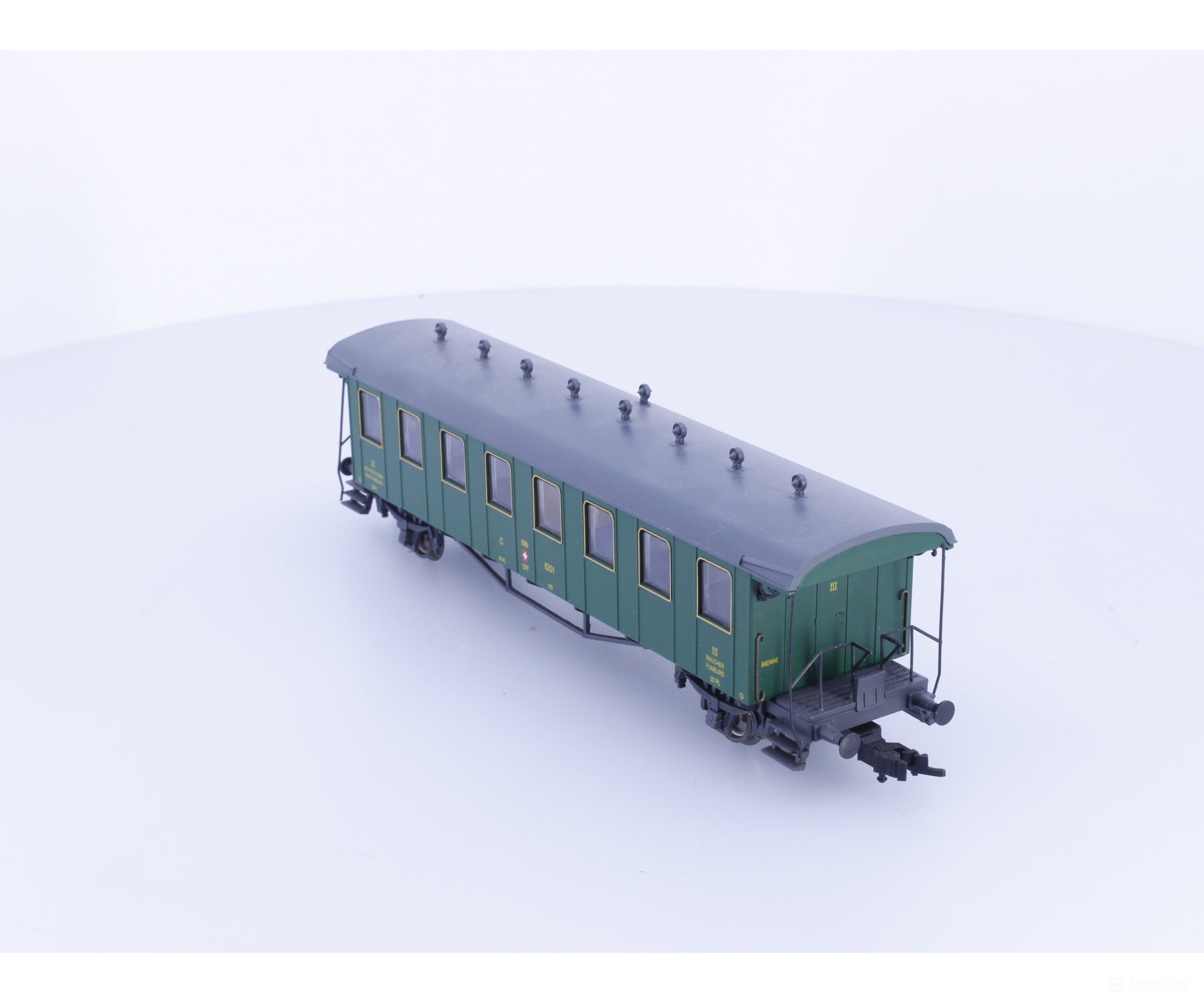 Liliput L334470 HO SBB-CFF-FFS Oldtimerwagen 3rd Class Passenger Coach Type C #2 6201 - European Passenger Cars