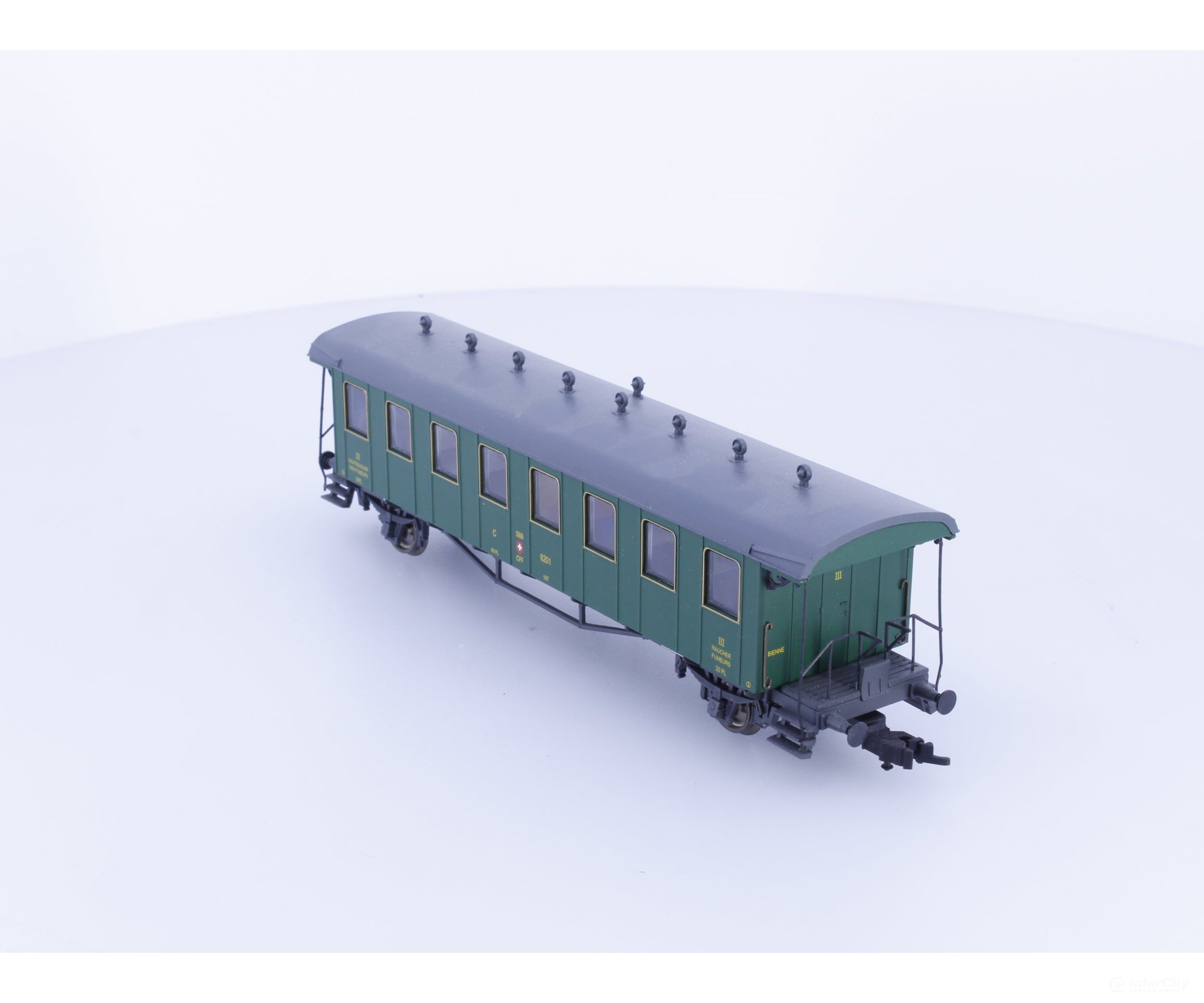 Liliput L334470 HO SBB-CFF-FFS Oldtimerwagen 3rd Class Passenger Coach Type C #3 6201 - European Passenger Cars