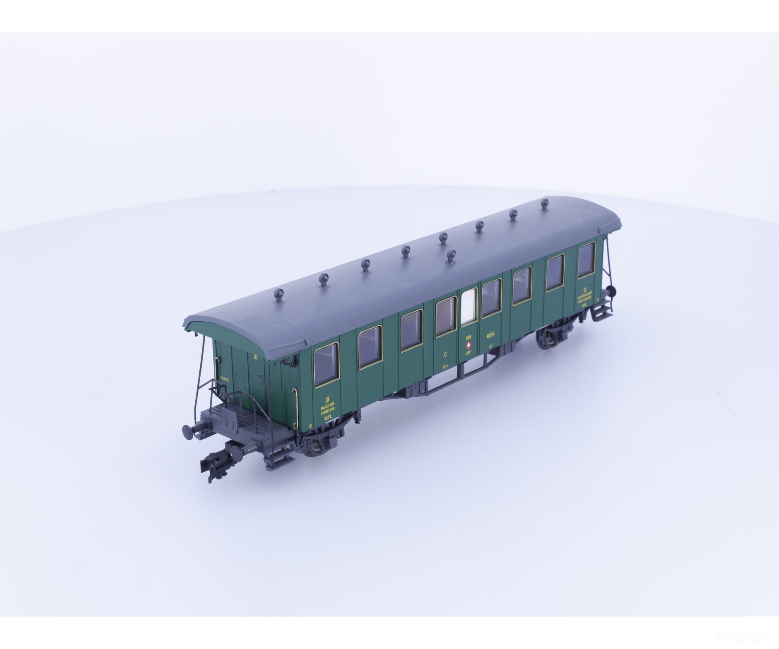 Liliput L334470 HO SBB-CFF-FFS Oldtimerwagen 3rd Class Passenger Coach Type C 6084 - European Passenger Cars