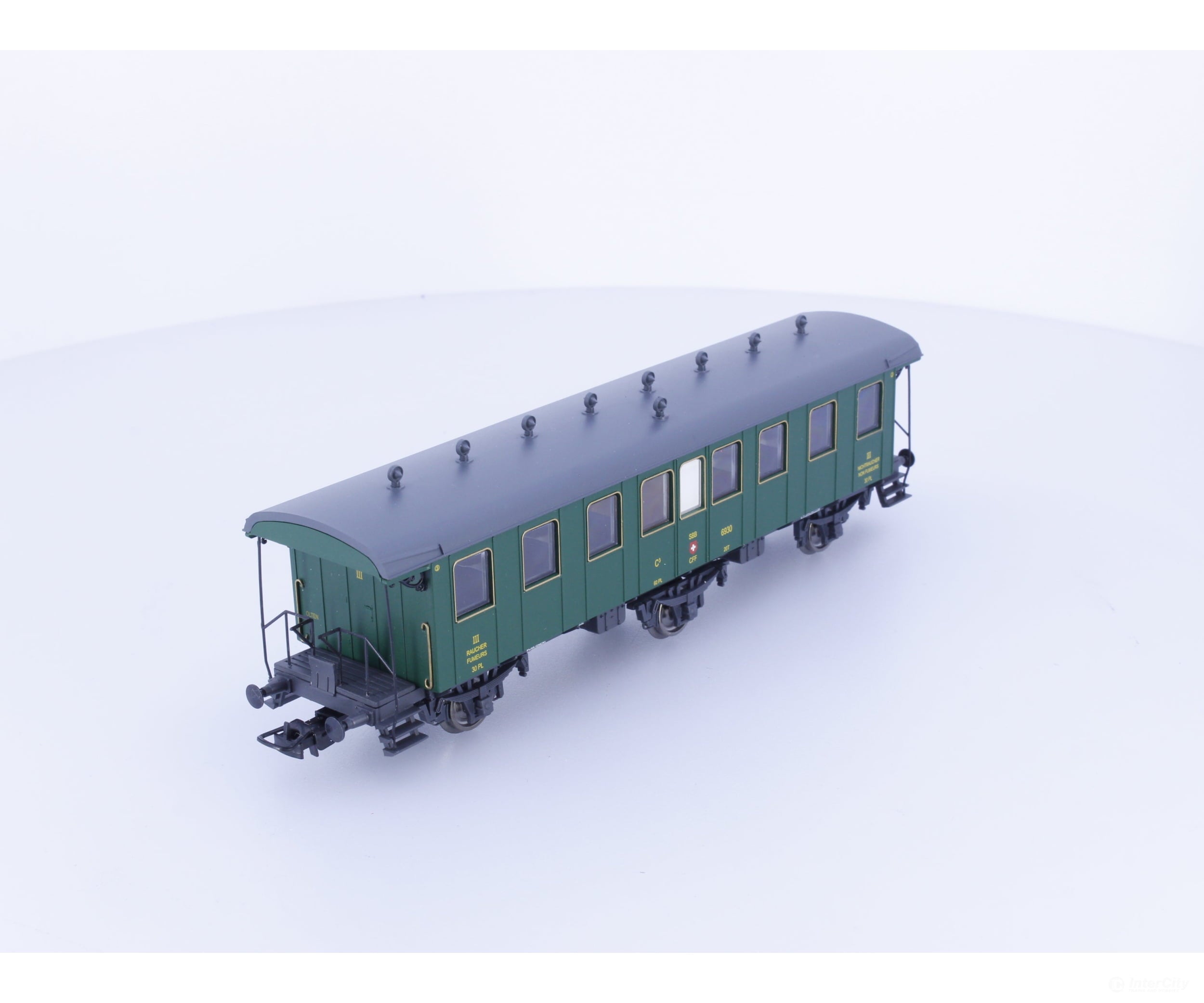 Liliput L334475 HO SBB-CFF-FFS Oldtimerwagen 3rd Class Passenger Coach Type C #2 6930 - European Passenger Cars