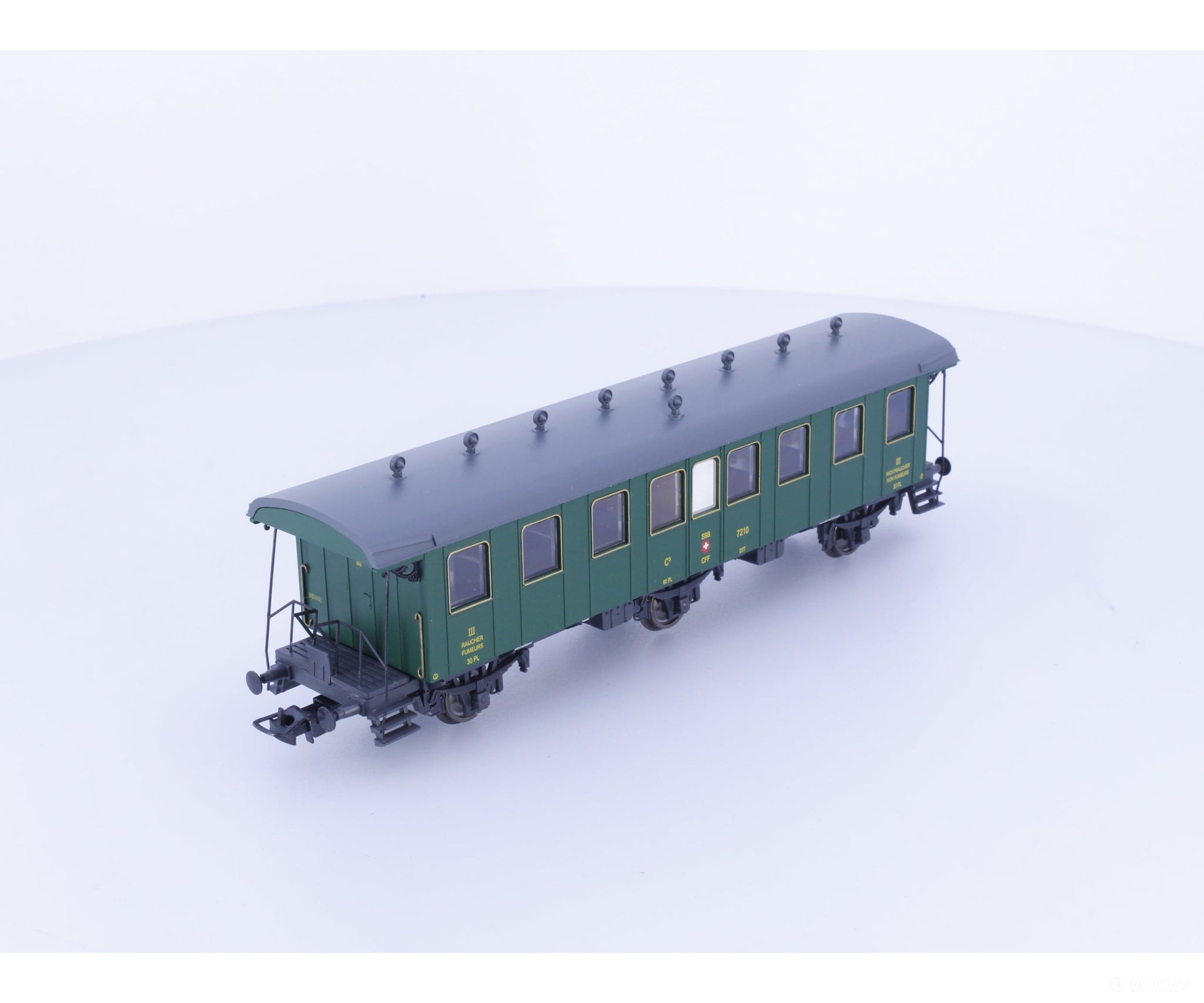 Liliput L334476 HO SBB-CFF-FFS Oldtimerwagen 3rd Class Passenger Coach Type C 7210 - European Passenger Cars