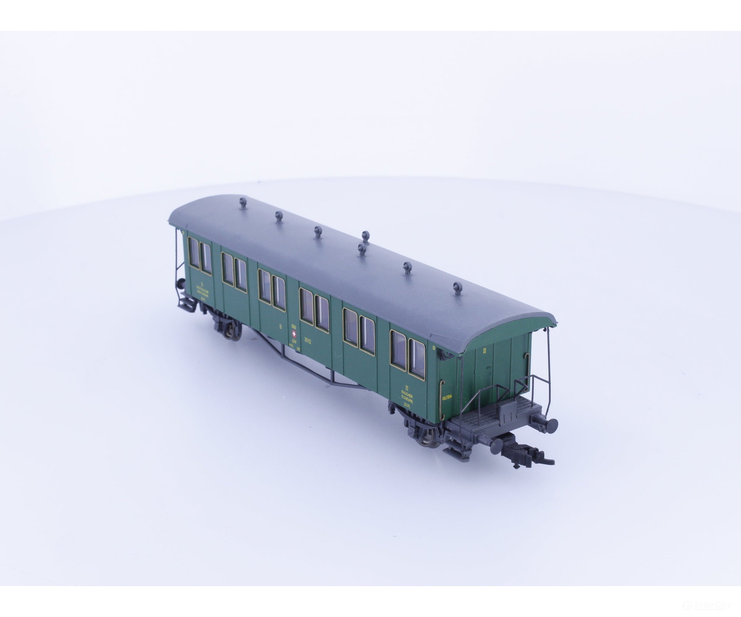 Liliput L334480 HO SBB-CFF-FFS Oldtimerwagen 2nd Class Passenger Coach Type B #3 3512 - European Passenger Cars