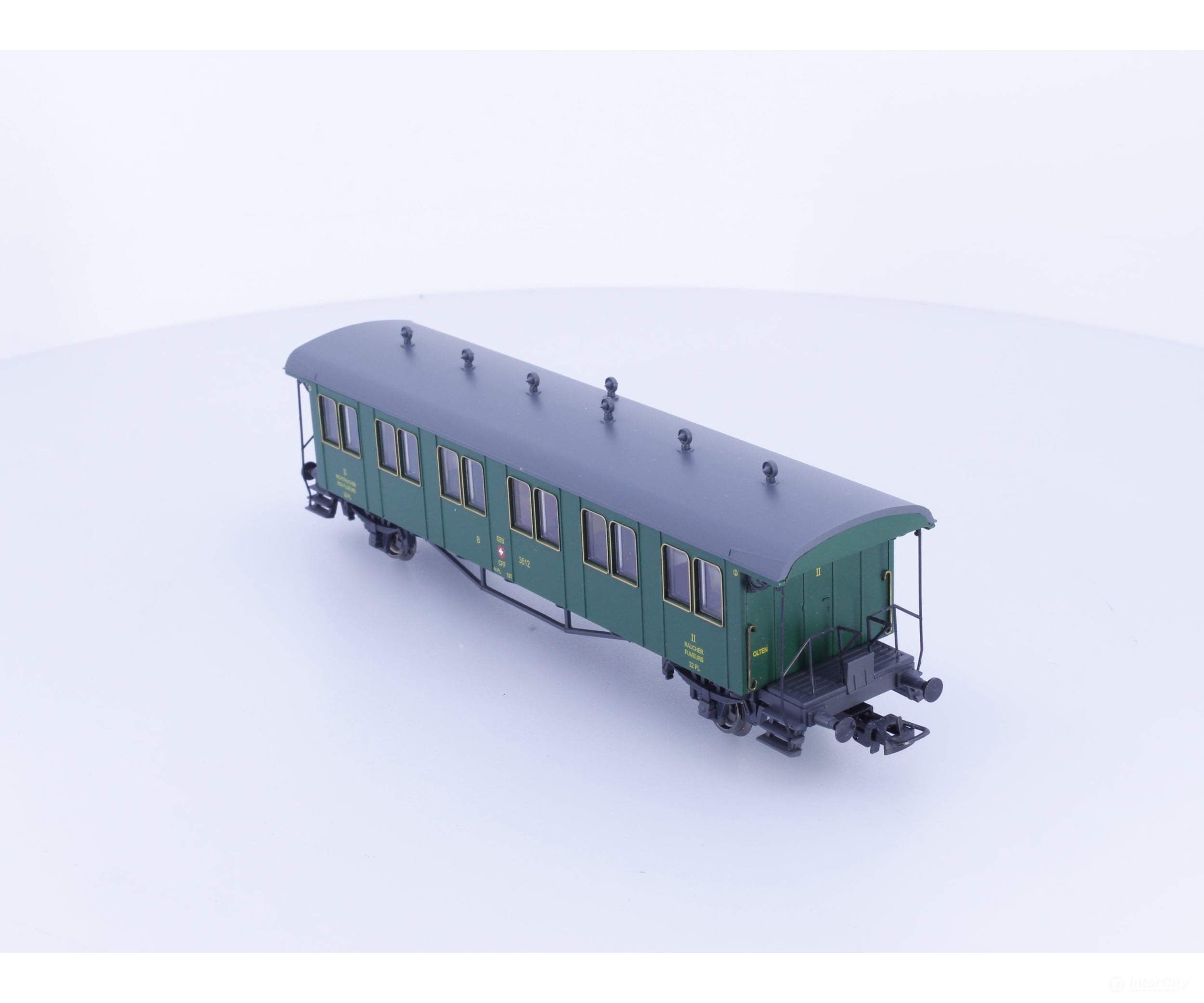 Liliput L334480 HO SBB-CFF-FFS Oldtimerwagen 2nd Class Passenger Coach Type B #4 3512 - European Passenger Cars