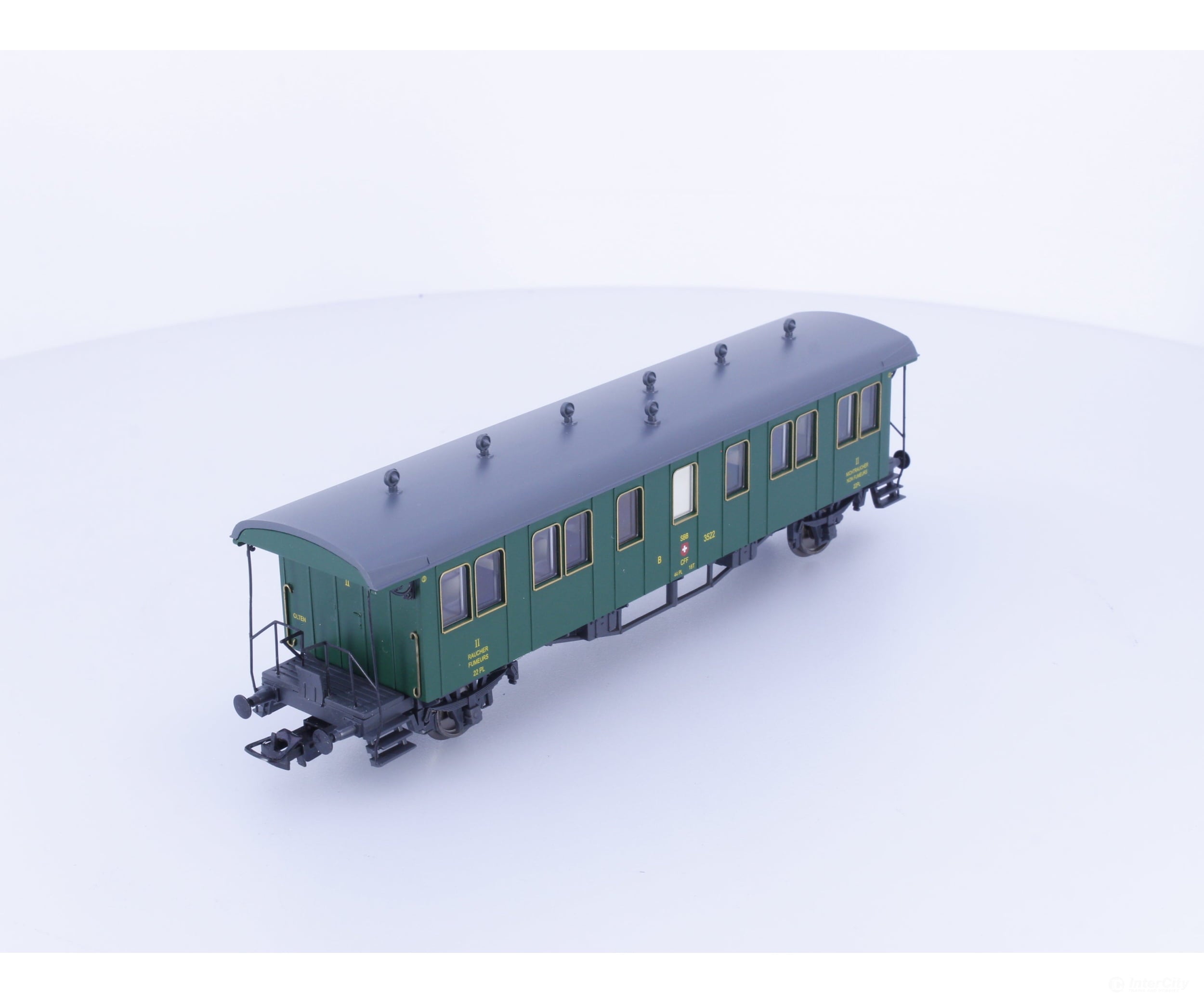 Liliput L334481 HO SBB-CFF-FFS Oldtimerwagen 2nd Class Passenger Coach Type B 3522 - European Passenger Cars