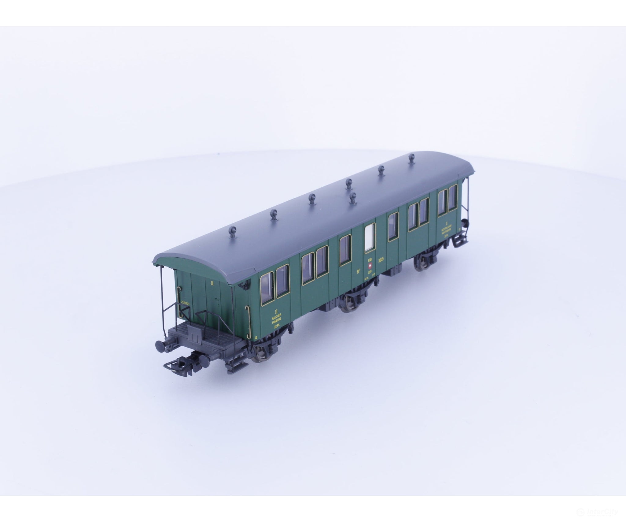 Liliput L334485 HO SBB-CFF-FFS Oldtimerwagen 2nd Class Passenger Coach Type B #3 3809 - European Passenger Cars