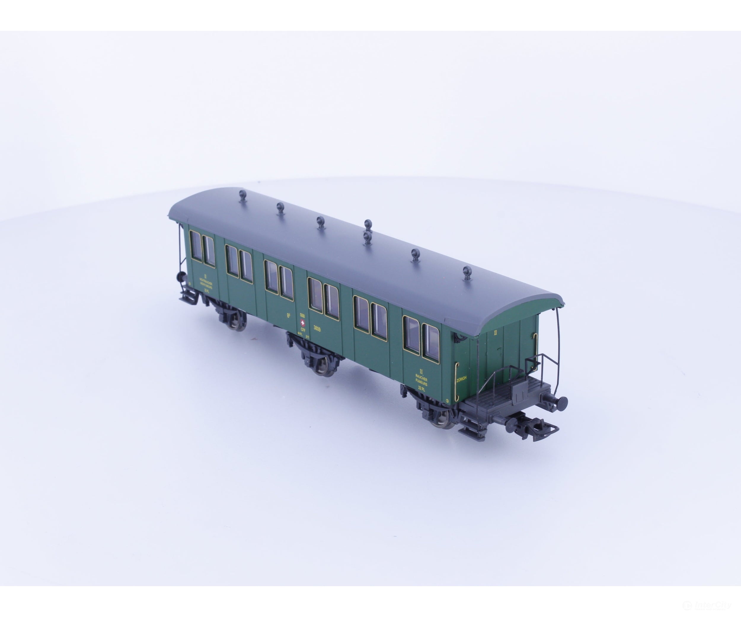 Liliput L334485 HO SBB-CFF-FFS Oldtimerwagen 2nd Class Passenger Coach Type B 3809 - European Passenger Cars