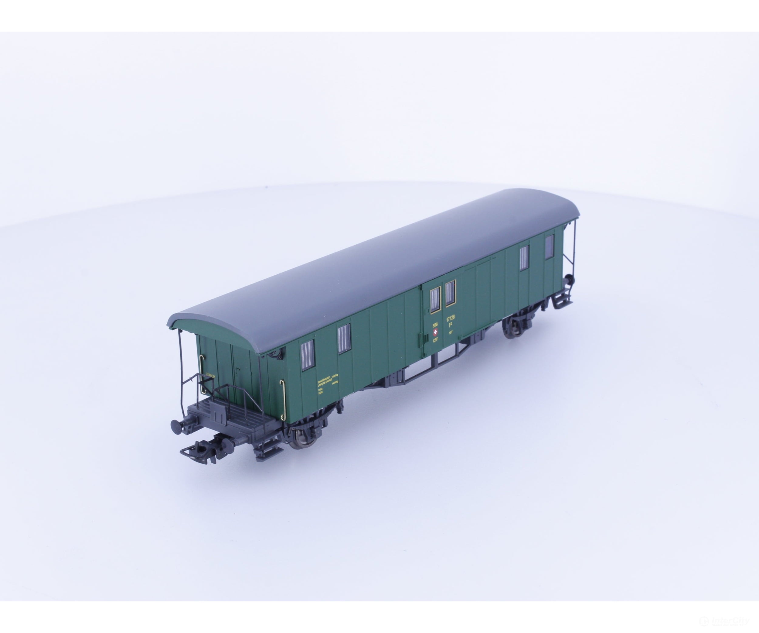 Liliput L334490 HO SBB-CFF-FFS Oldtimer Baggage Car Type F 17128 - European Passenger Cars