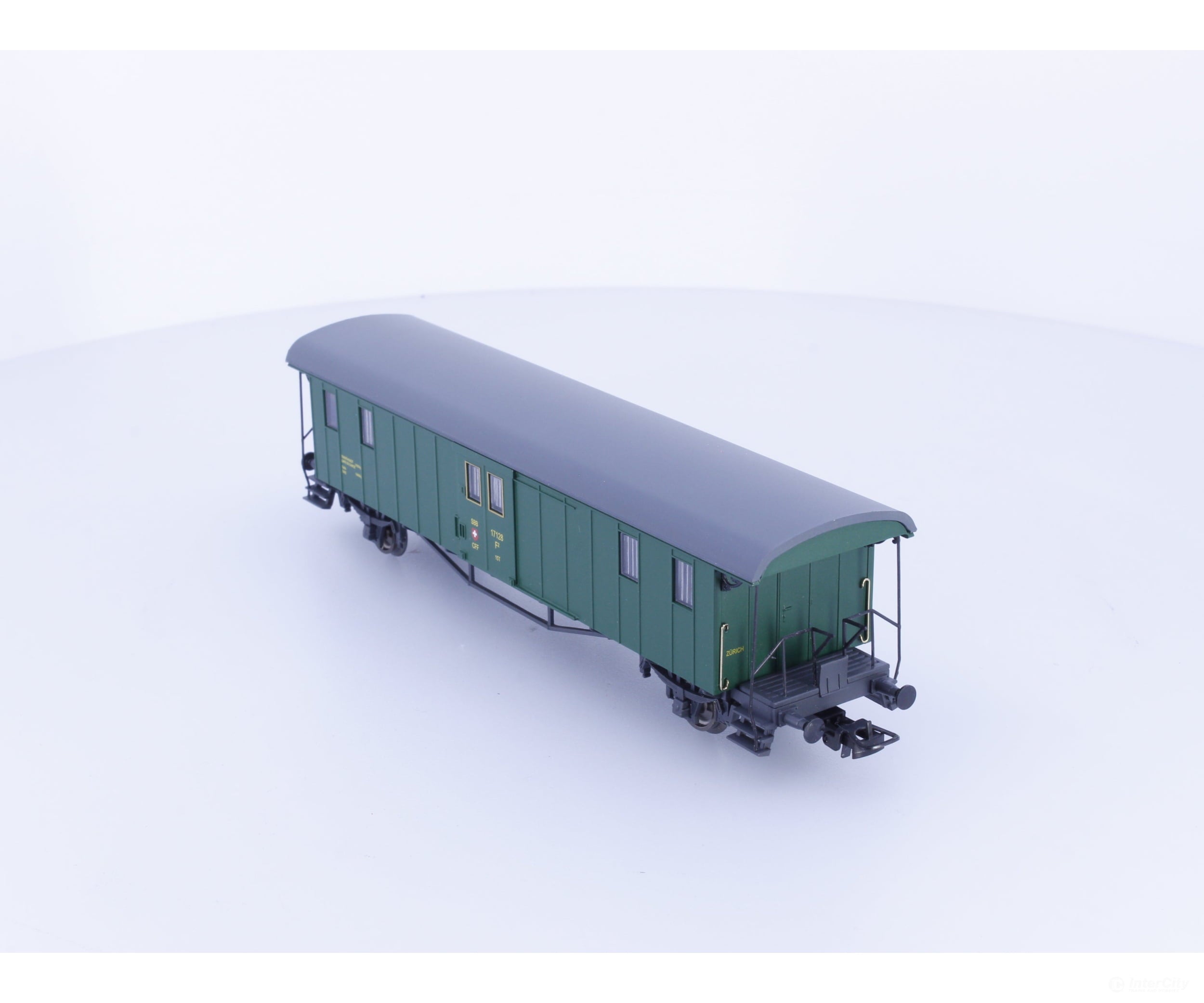 Liliput L334490 HO SBB-CFF-FFS Oldtimer Baggage Car Type F 17128 - European Passenger Cars