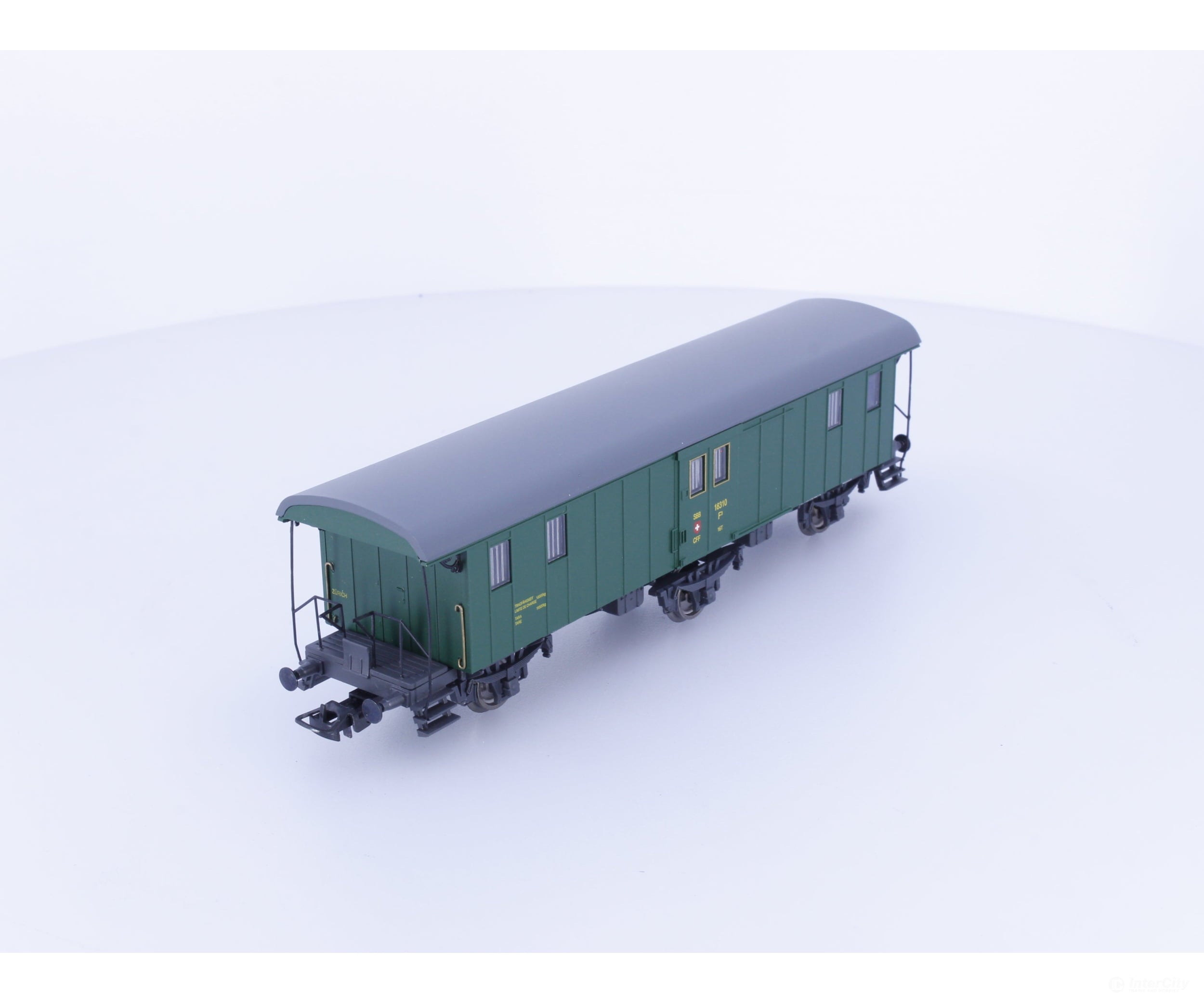 Liliput L334495 HO SBB-CFF-FFS Oldtimer Baggage Car Type F 18310 - European Passenger Cars