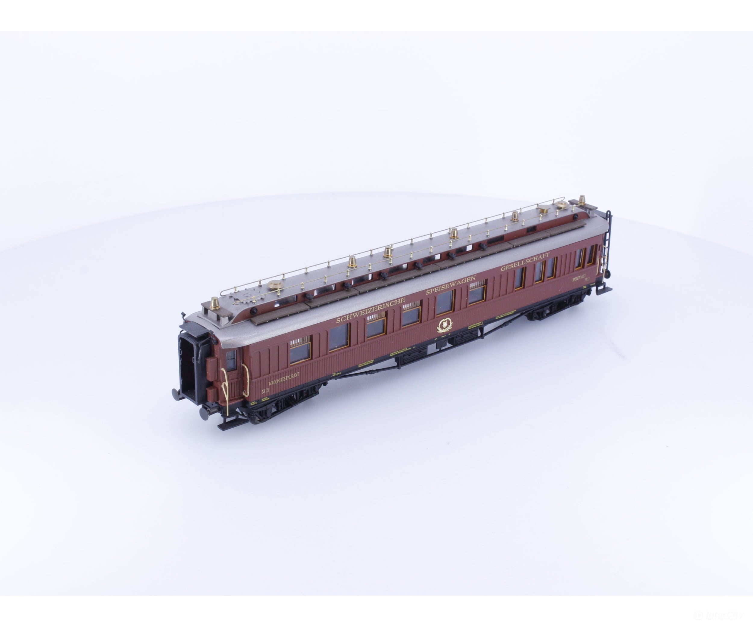 Liliput L386304 HO SBB-CFF-FFS Oldtimer Teak Wood Dining Coach Typ Br4u 21 - European Passenger Cars