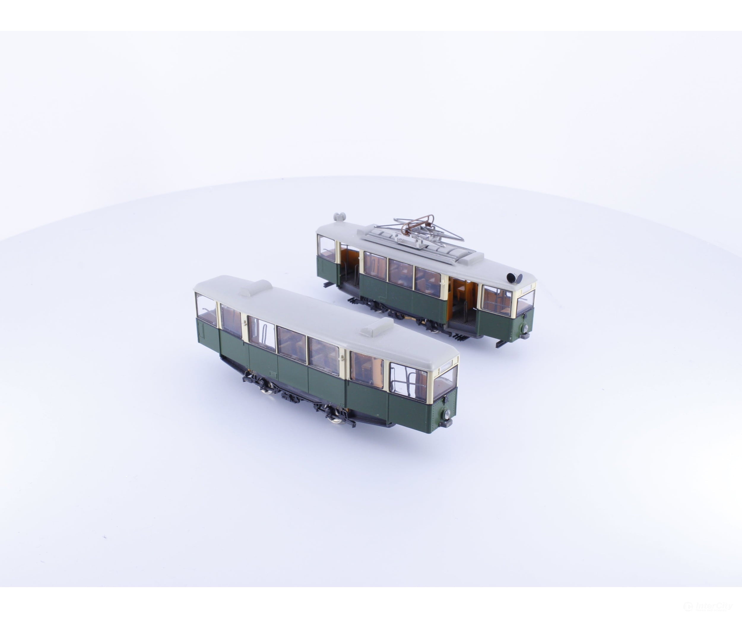 Liliput Vintage Trolley with Car - European Freight Cars