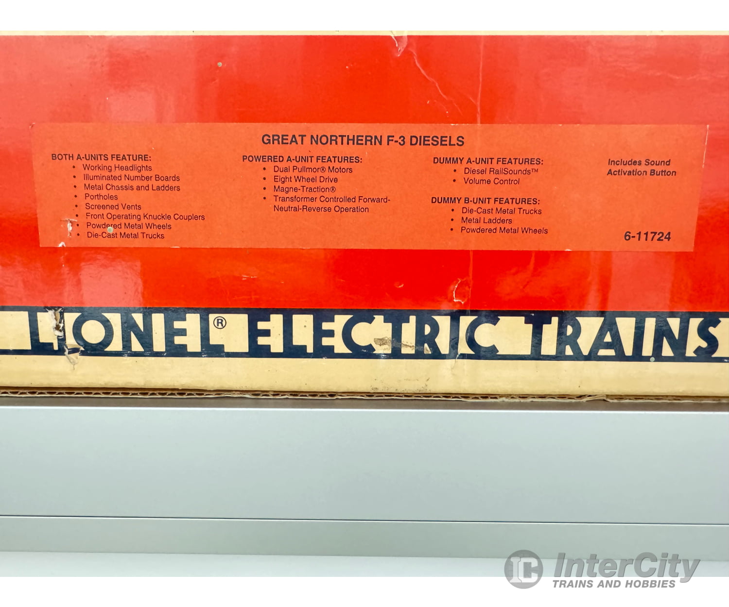 Lionel 6-11724 Great Northern F3 Diesels A-B-B-A Set One A Unit Powered Locomotives