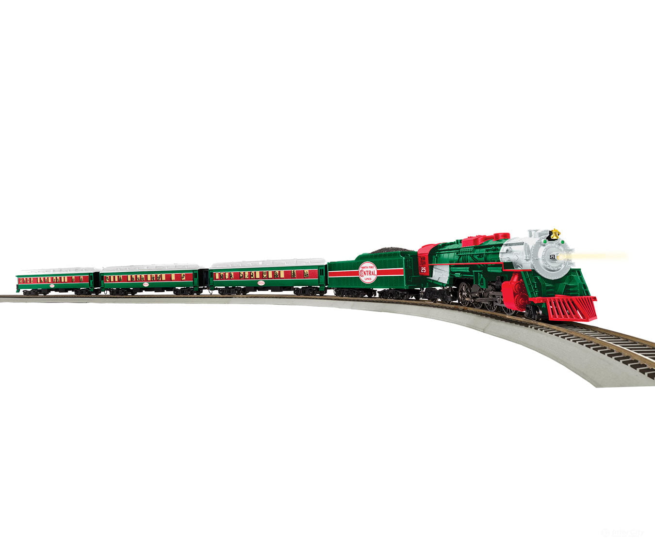 Lionel HO Scale 871811020 The Christmas Express - LionChief Bluetooth Control - North Pole Central 2-8-4 Locomotive 3