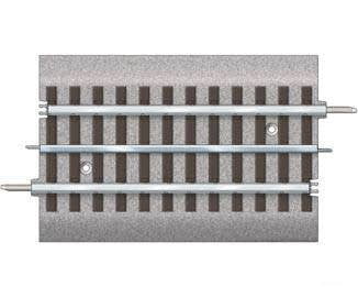 Lionel O 612024 FasTrack(TM) Track w/Roadbed - 3-Rail - 1/2 Straight Track - 5’’ 12.7cm - Track & Turnouts